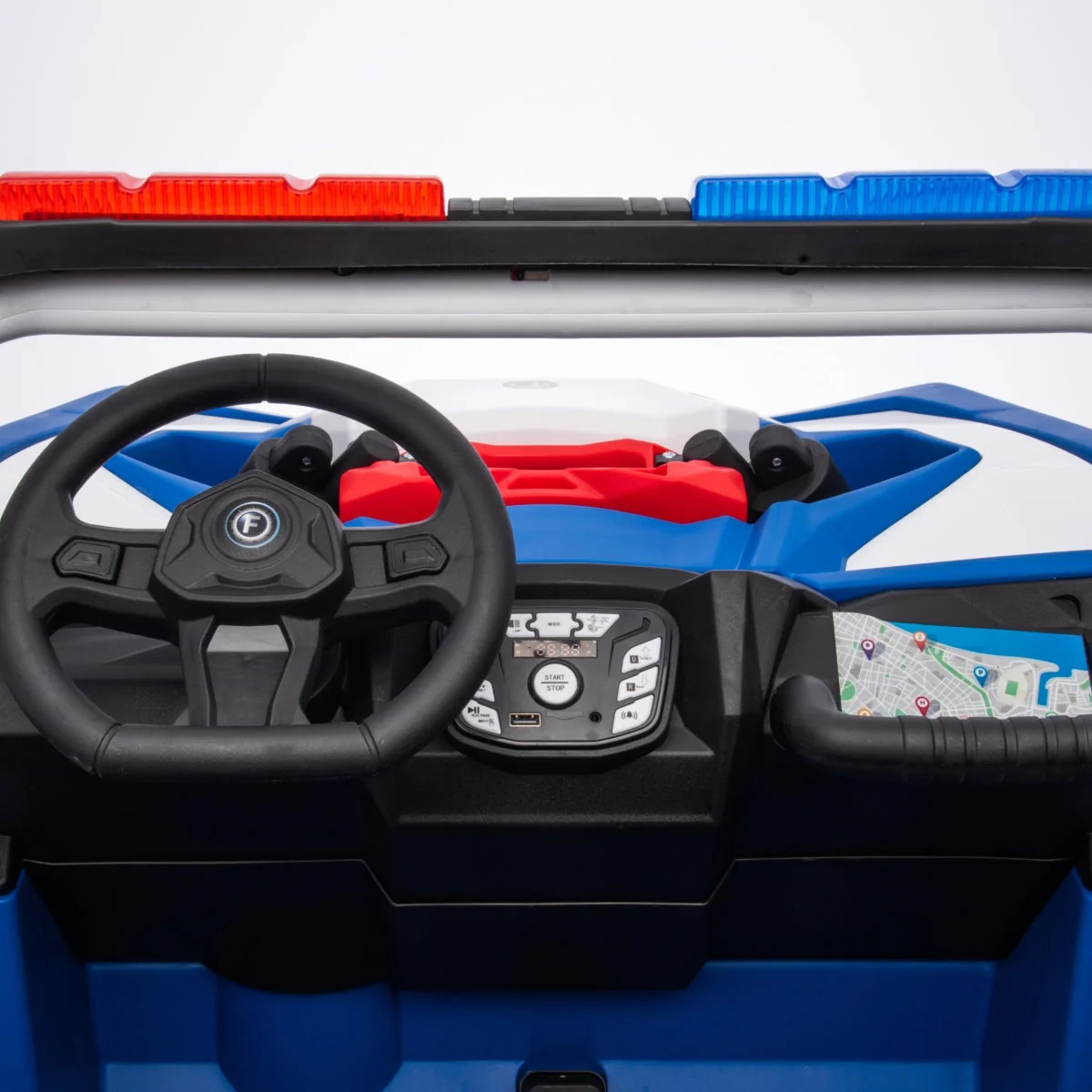 24V Magic Cars Storm Police UTV 2-Seater for Kids with Lights & Sirens for Action-Packed Adventures - Image 10