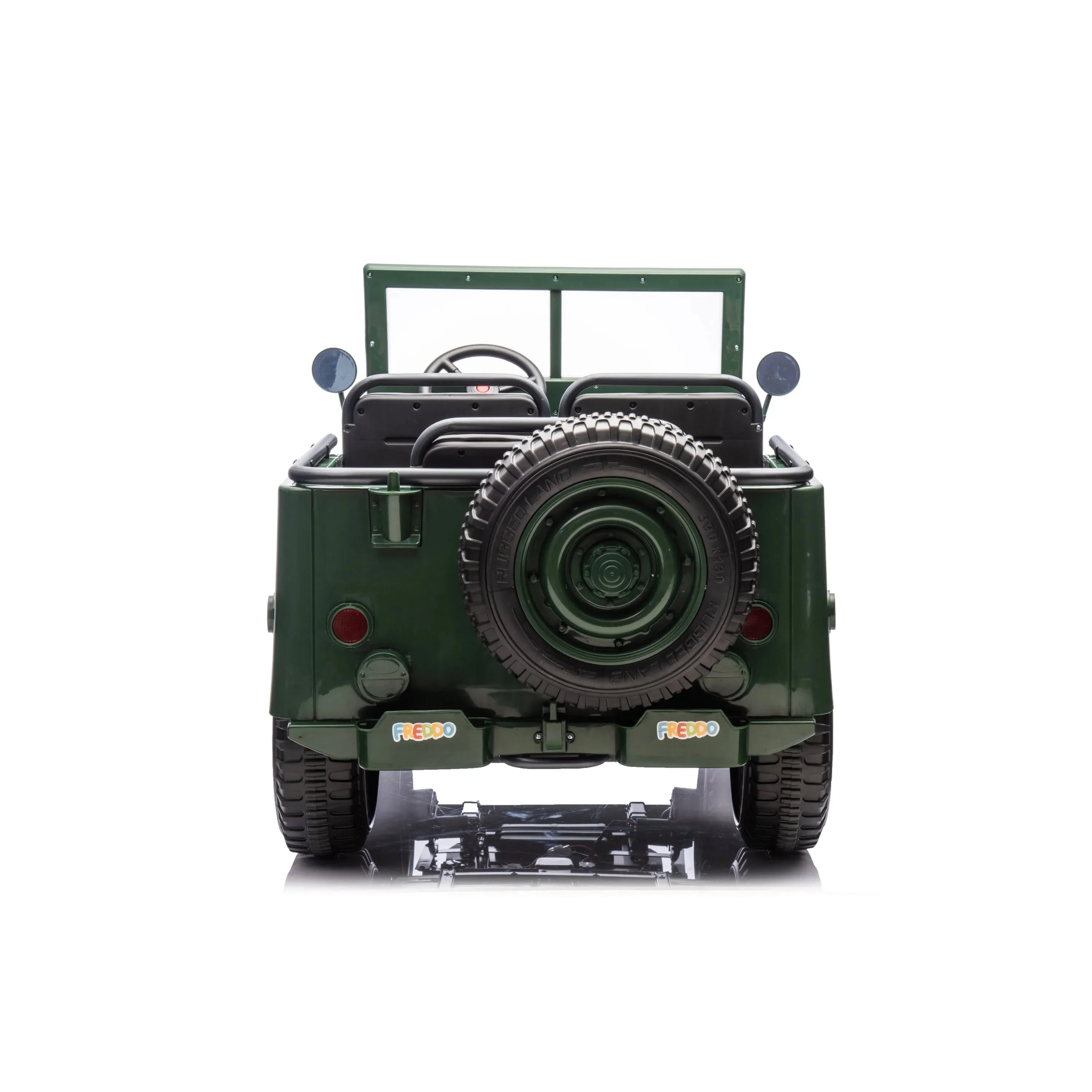 24V Magic Cars Military Willy Jeep 3 Seater Electric Ride on - Image 5