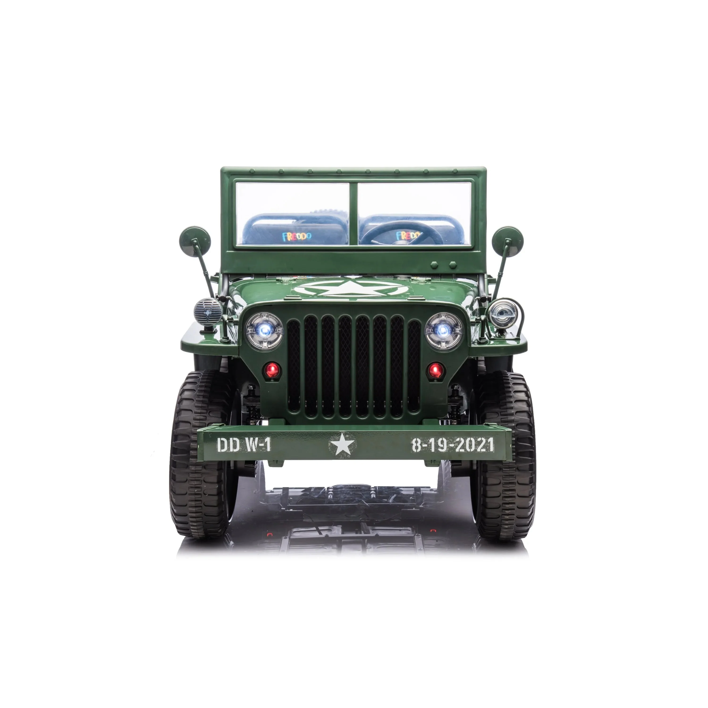 24V Magic Cars Military Willy Jeep 3 Seater Electric Ride on - Image 7