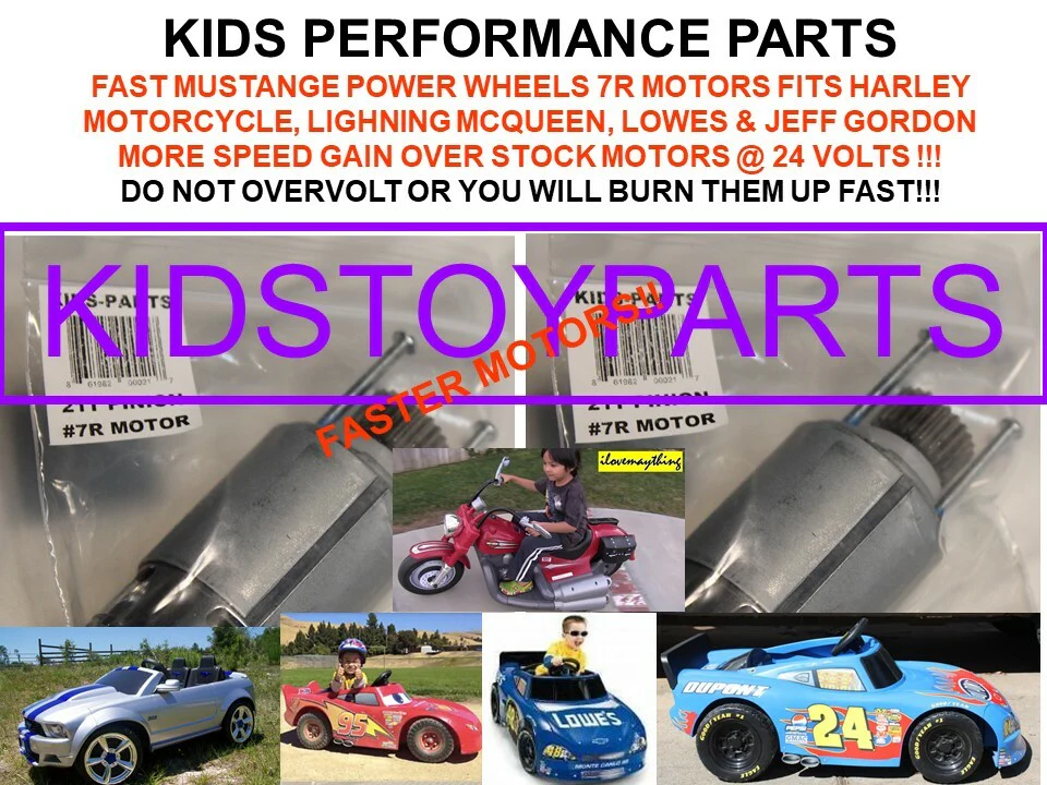 24V 7R Power Motors Compatible with Harley Motorcycle Wheels