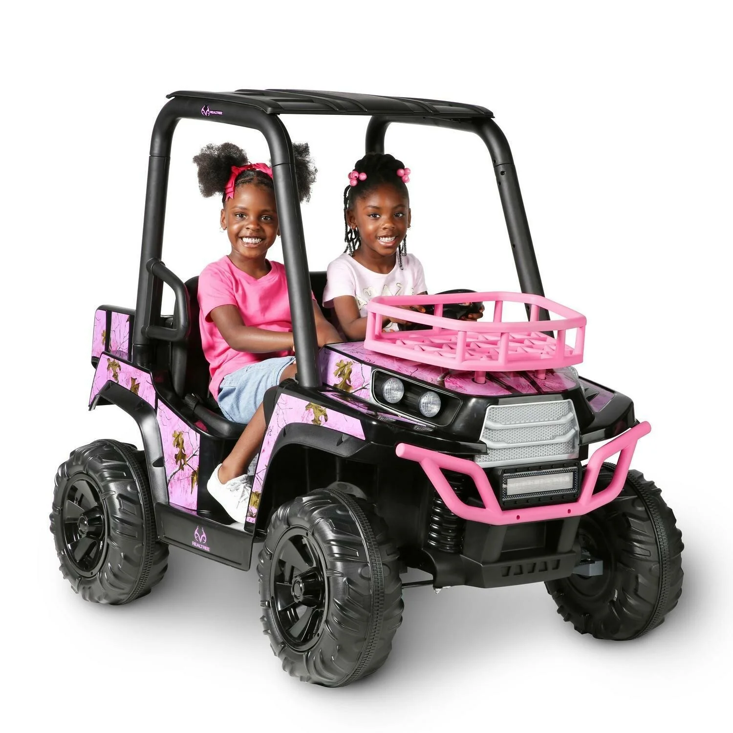 24V Pink Realtree Camo Electric UTV Ride-On