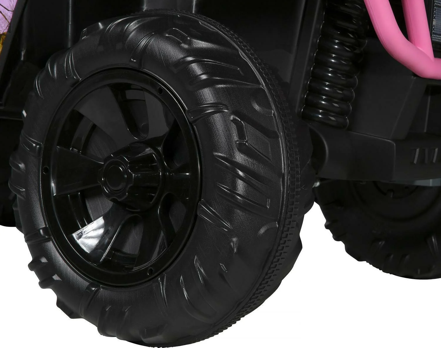 24V Pink Realtree Camo Electric UTV Ride-On - Image 2