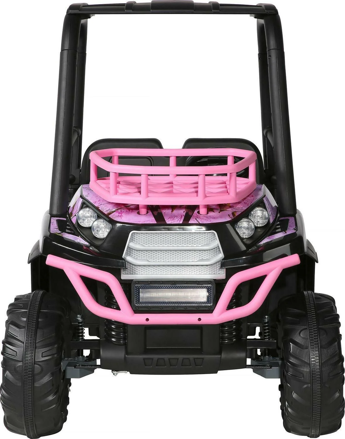 24V Pink Realtree Camo Electric UTV Ride-On - Image 5