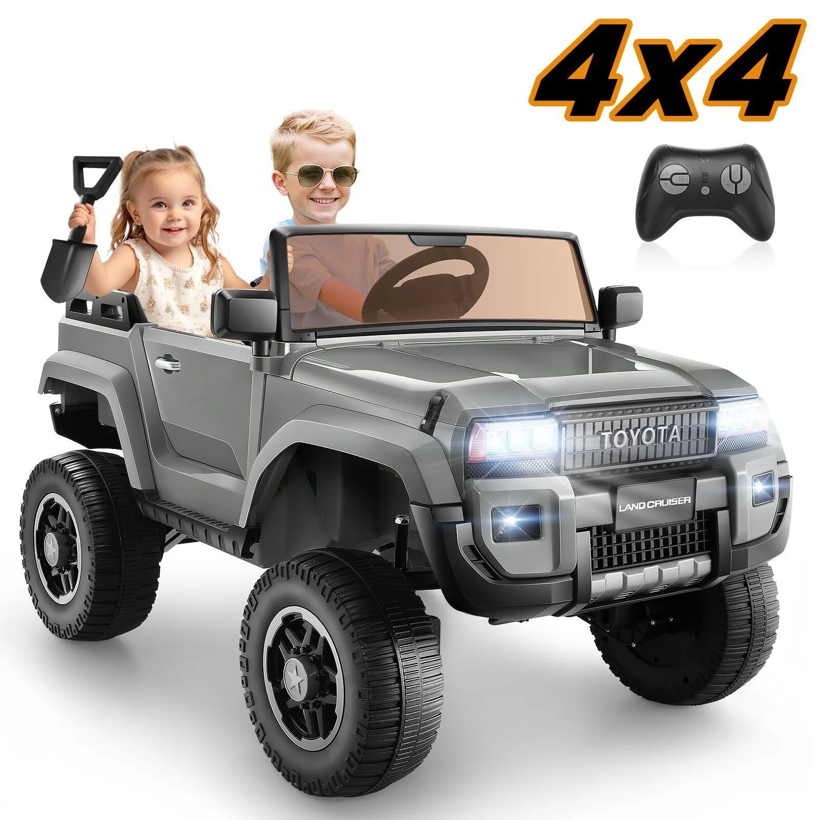24V Electric 2-Seater Ride-On Car with Remote Control and Switchable 2WD/4WD - Image 16