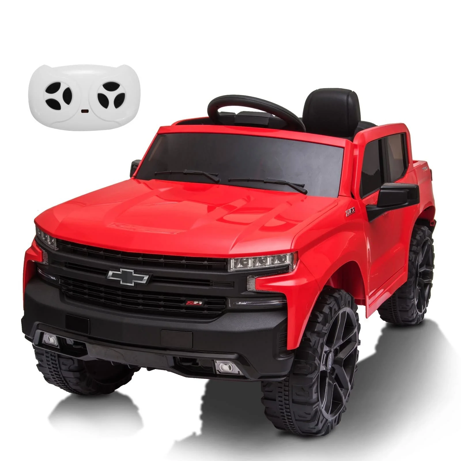 24V 2-Seater Licensed Chevrolet Silverado Electric Ride-On Truck for Kids - Image 29