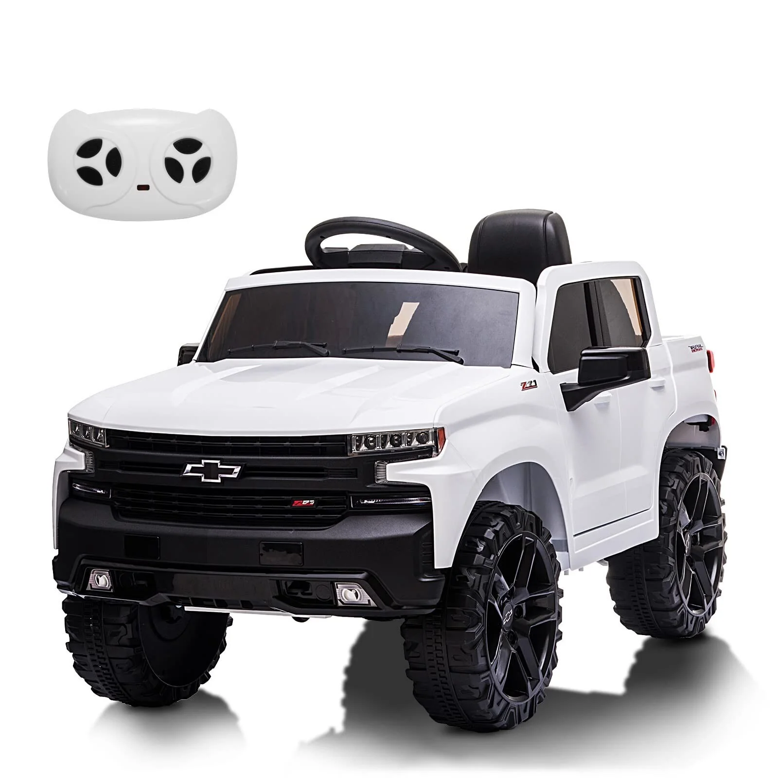 24V 2-Seater Licensed Chevrolet Silverado Electric Ride-On Truck for Kids - Image 30