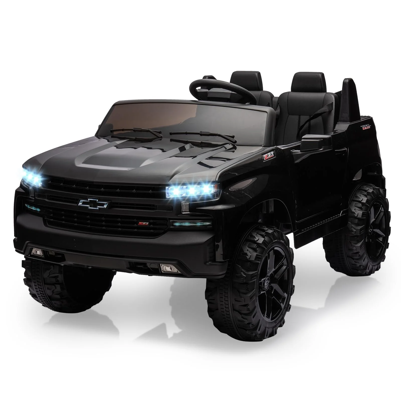 24V 2-Seater Licensed Chevrolet Silverado Electric Ride-On Truck for Kids - Image 7