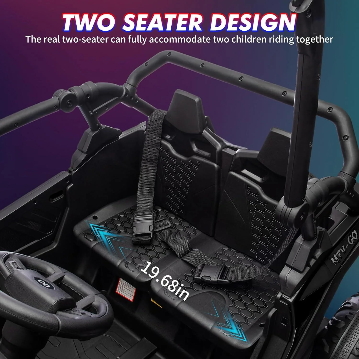 24V 2-Seater Electric Ride-On UTV with 4x200W Powerful Motors - Image 10