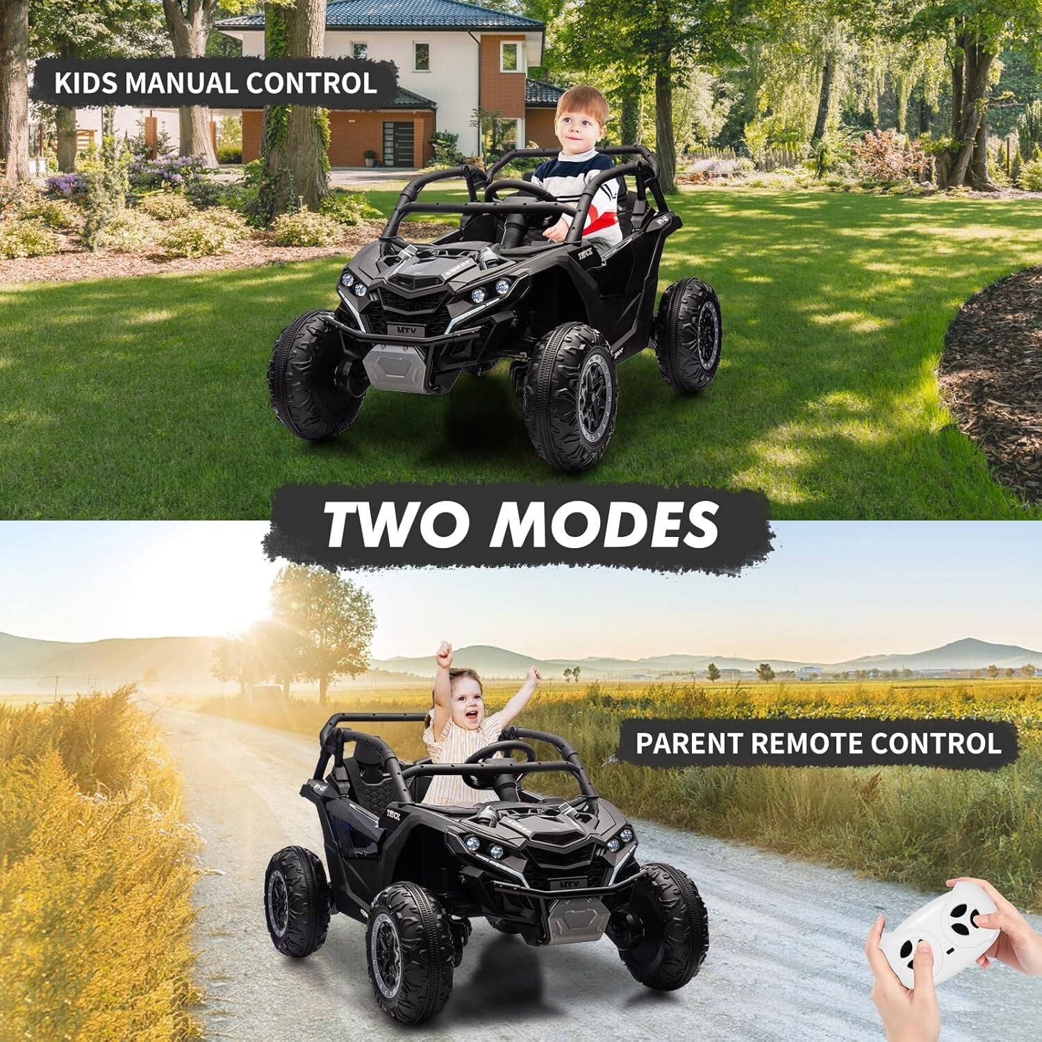 24V 2-Seater Electric Ride-On UTV with 4x200W Powerful Motors - Image 15