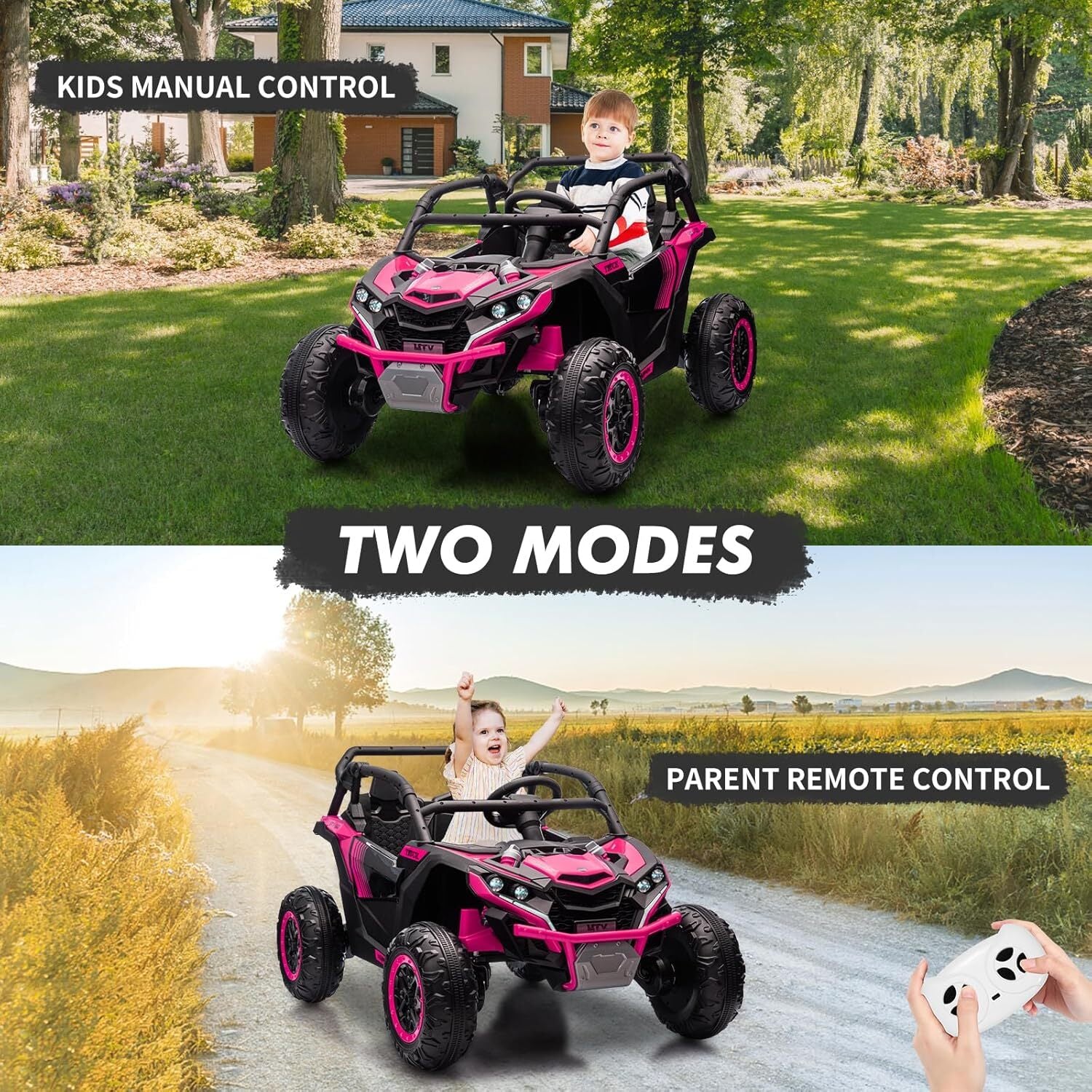 24V 2-Seater Electric Ride-On UTV with 4x200W Powerful Motors - Image 21