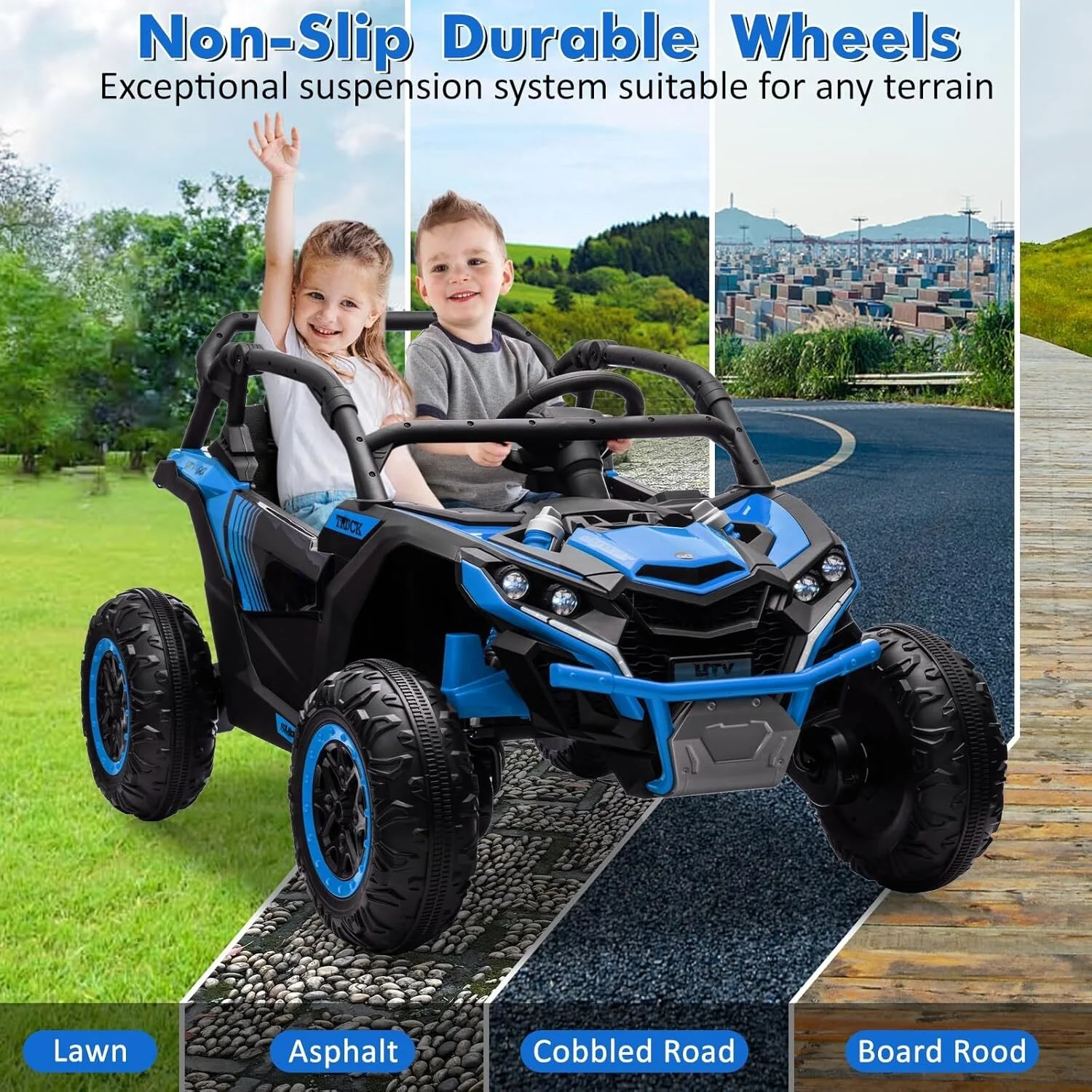 24V 2-Seater Electric Ride-On UTV with 4x200W Powerful Motors - Image 8