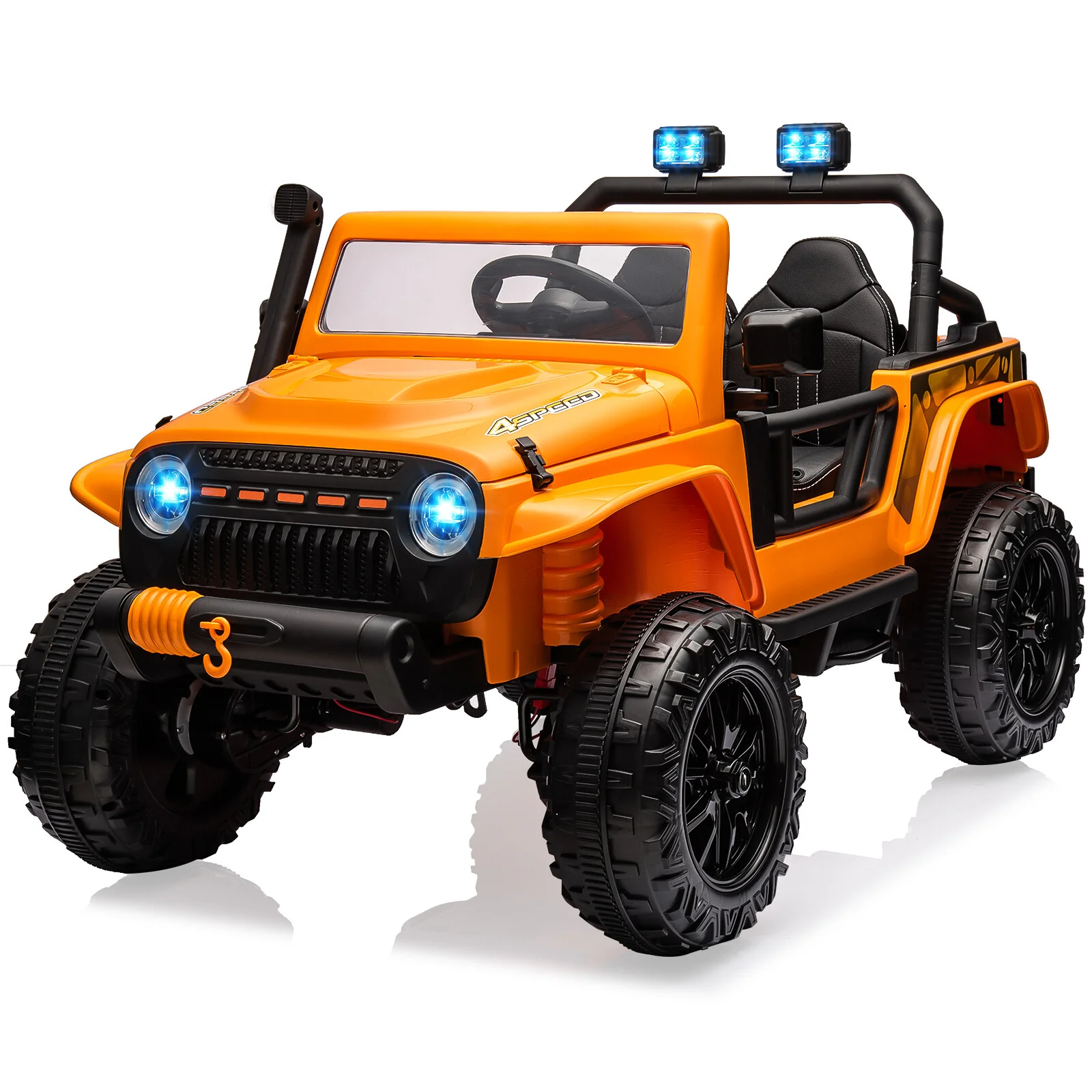 24V Electric 2-Seater Ride-On Truck Toy with Bluetooth and Parent Remote Control for Kids - Image 10