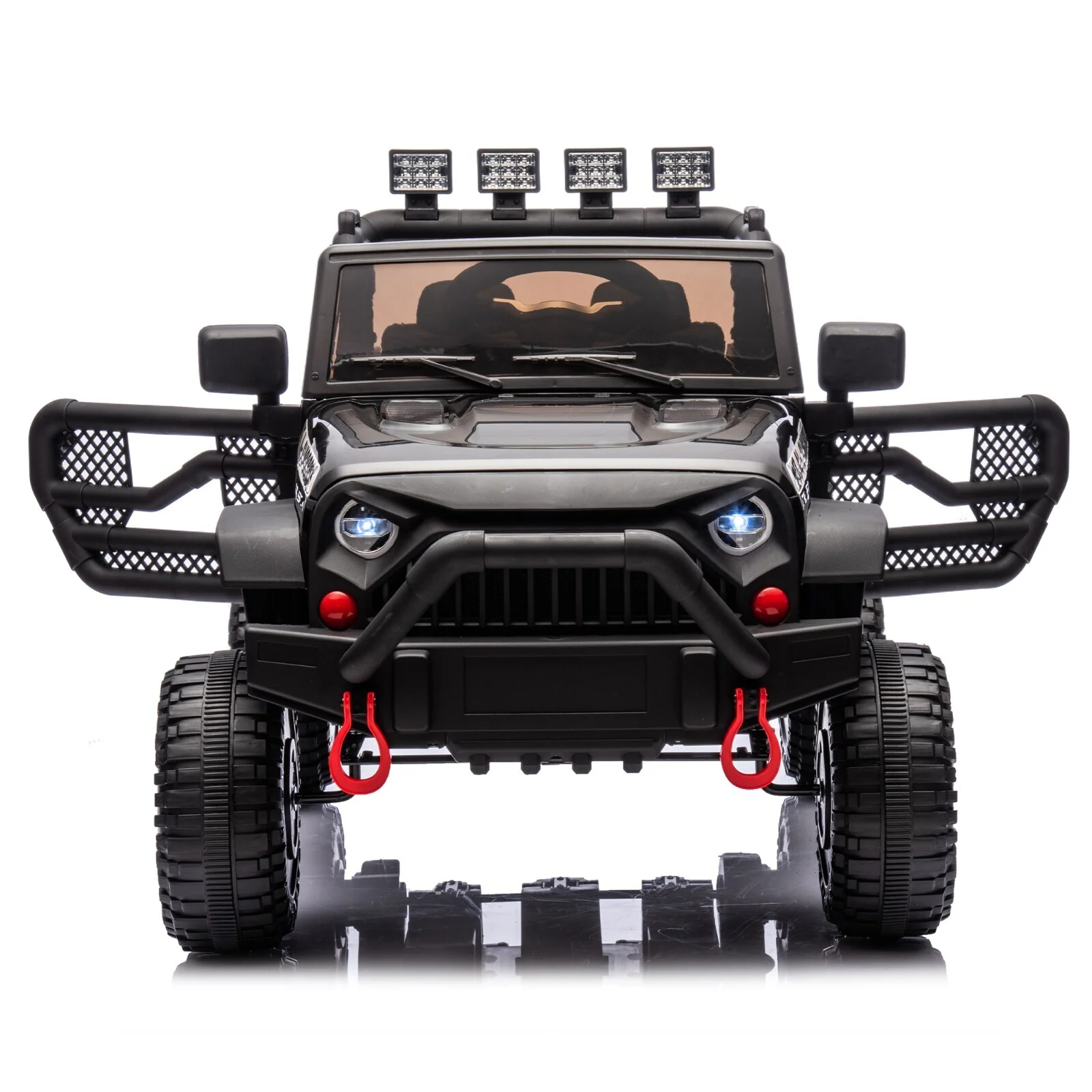24V 400W Electric Ride-On Jeep Toy Car with Four-Wheel Suspension, Remote Control, and MP3 Player, Black - Image 4