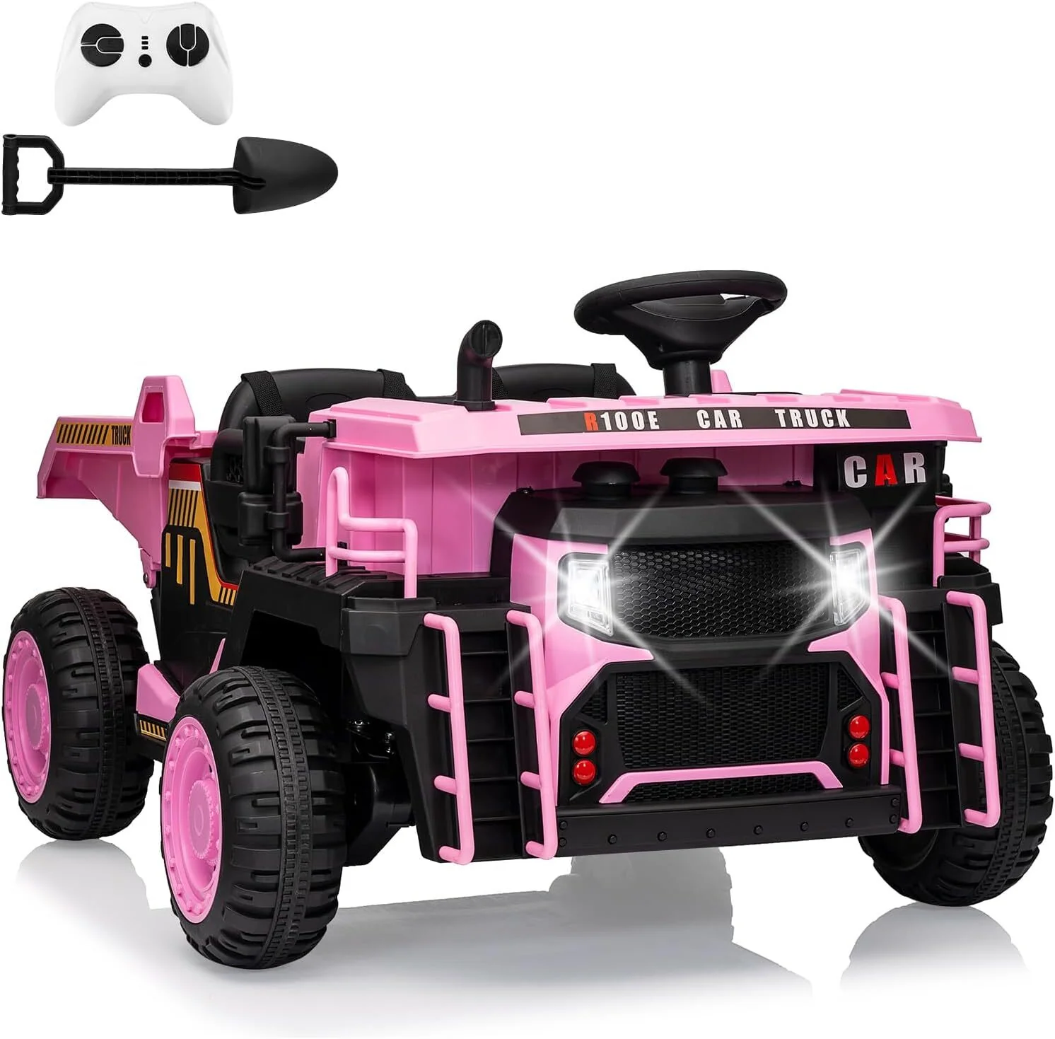 24V Electric 2-Seater Ride-On Dump Truck Car for Kids with Remote Control