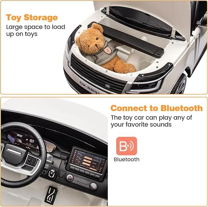 24V 2-Seater Licensed Land Rover Electric Ride-On Car for Kids - Image 5