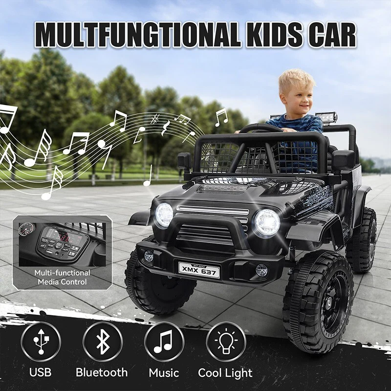 24V Electric Ride-On Jeep Car Truck with Remote Control for Kids and Toddlers