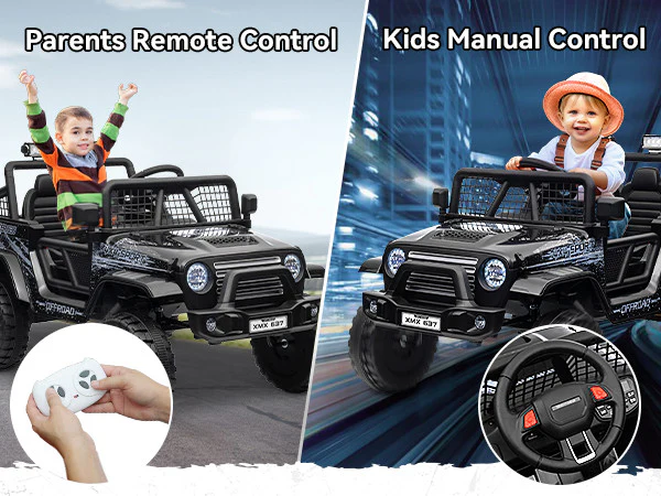 24V Electric Ride-On Jeep Car Truck with Remote Control for Kids and Toddlers - Image 10
