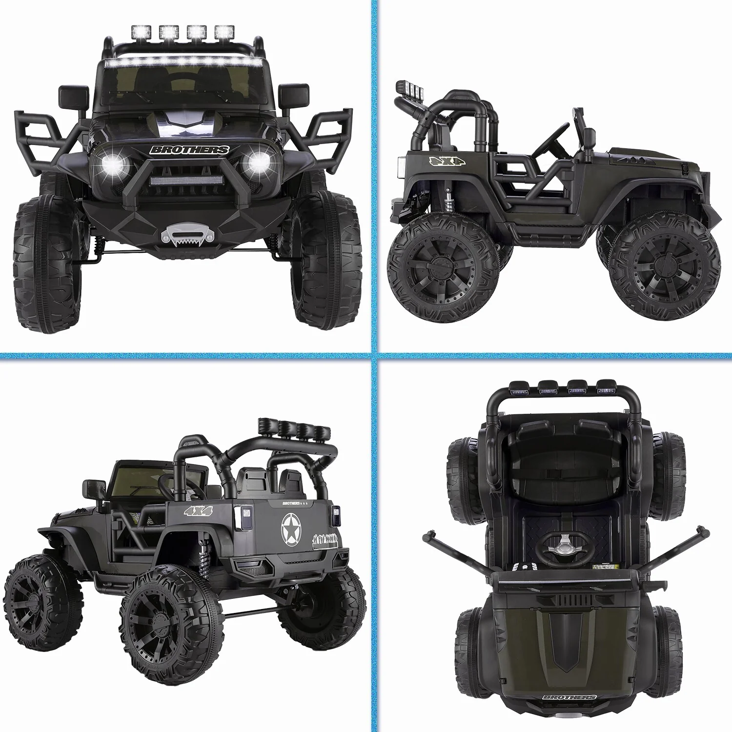 24V 2-Seater Electric Ride-On Truck for Kids with 400W Battery-Powered Motor - Image 10