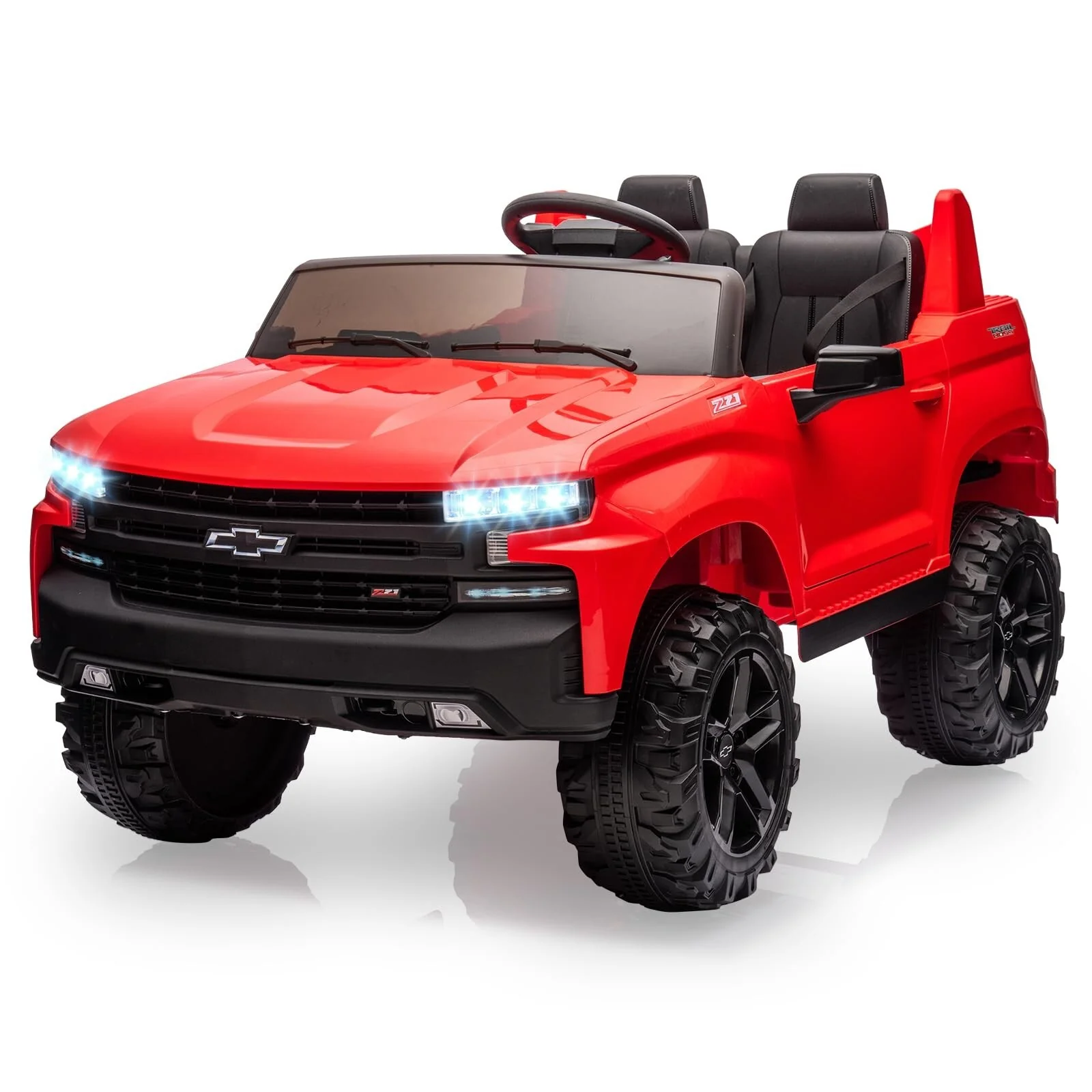 24V Electric 2-Seater Ride-On Truck Licensed Chevrolet Silverado for Kids - Image 19