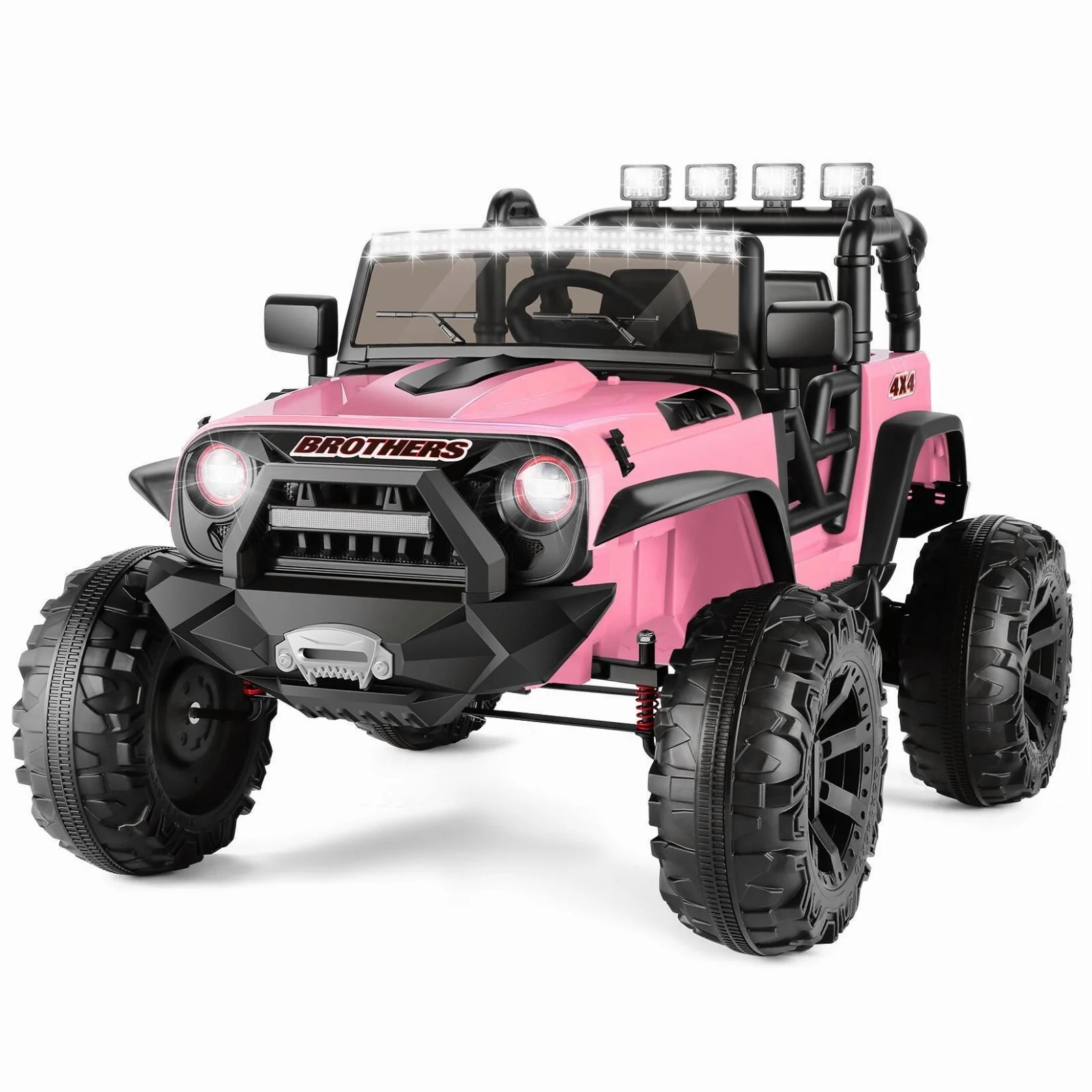 24V Battery-Powered 4WD Ride-On Truck for Kids with Remote Control and 2 Seats, 2x200W Motors - Image 5