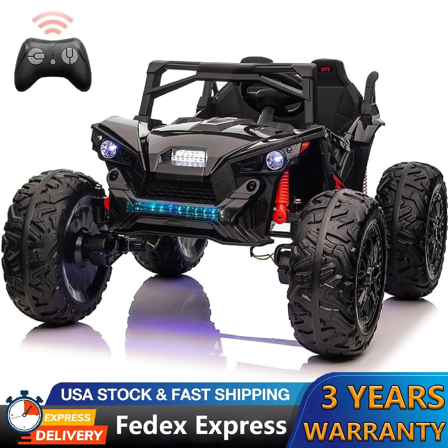 24V Electric Ride-On Truck for Kids with 2 Seats, Remote Control, and Built-In Music - Image 21