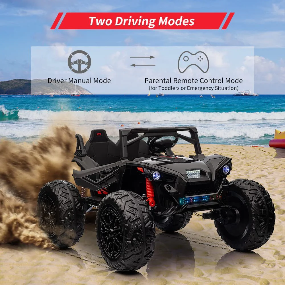 24V Electric Ride-On Truck for Kids with 2 Seats, Remote Control, and Built-In Music - Image 3