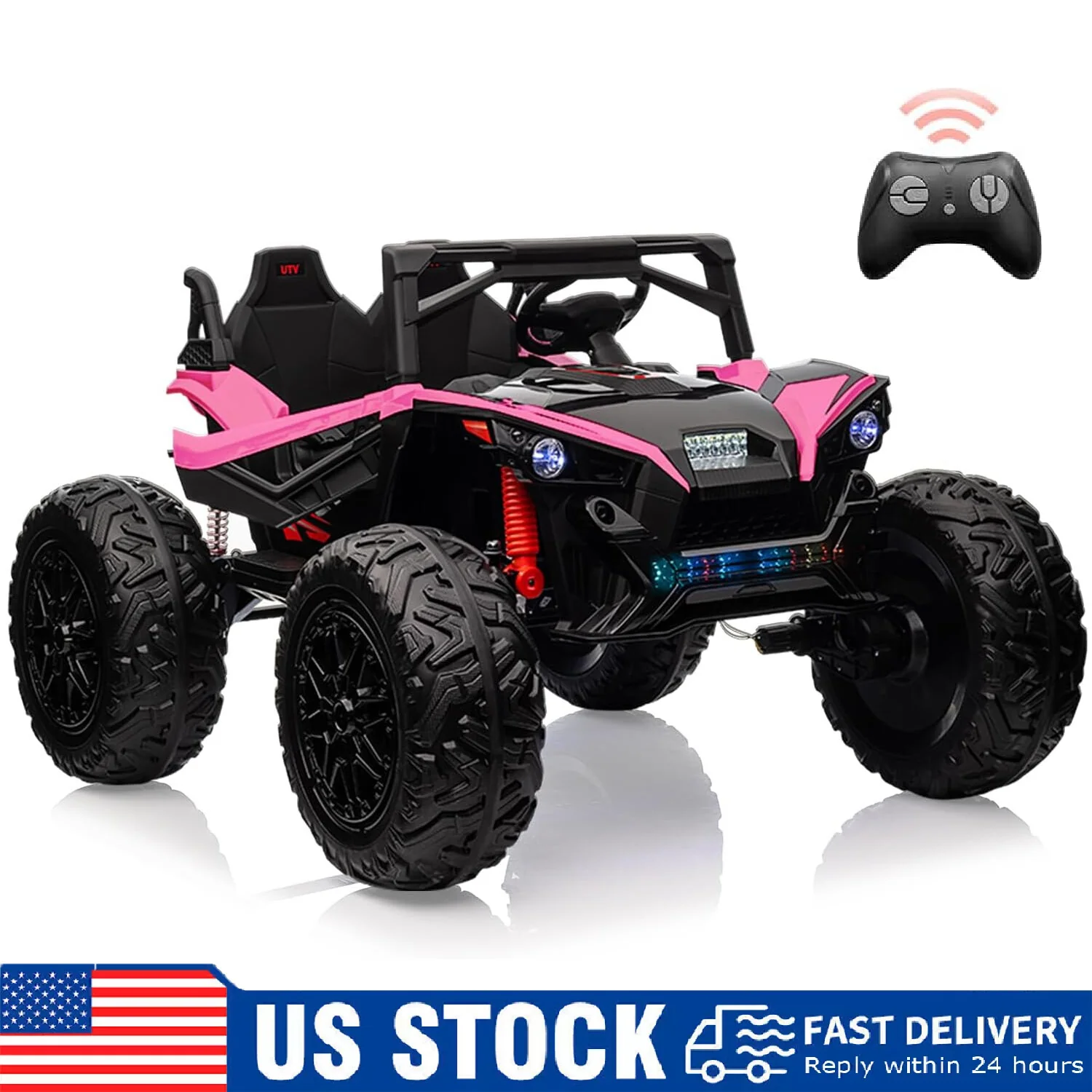 24V Electric 2-Seater Ride-On Truck for Kids Ages 3-8 with Remote Control - Image 16
