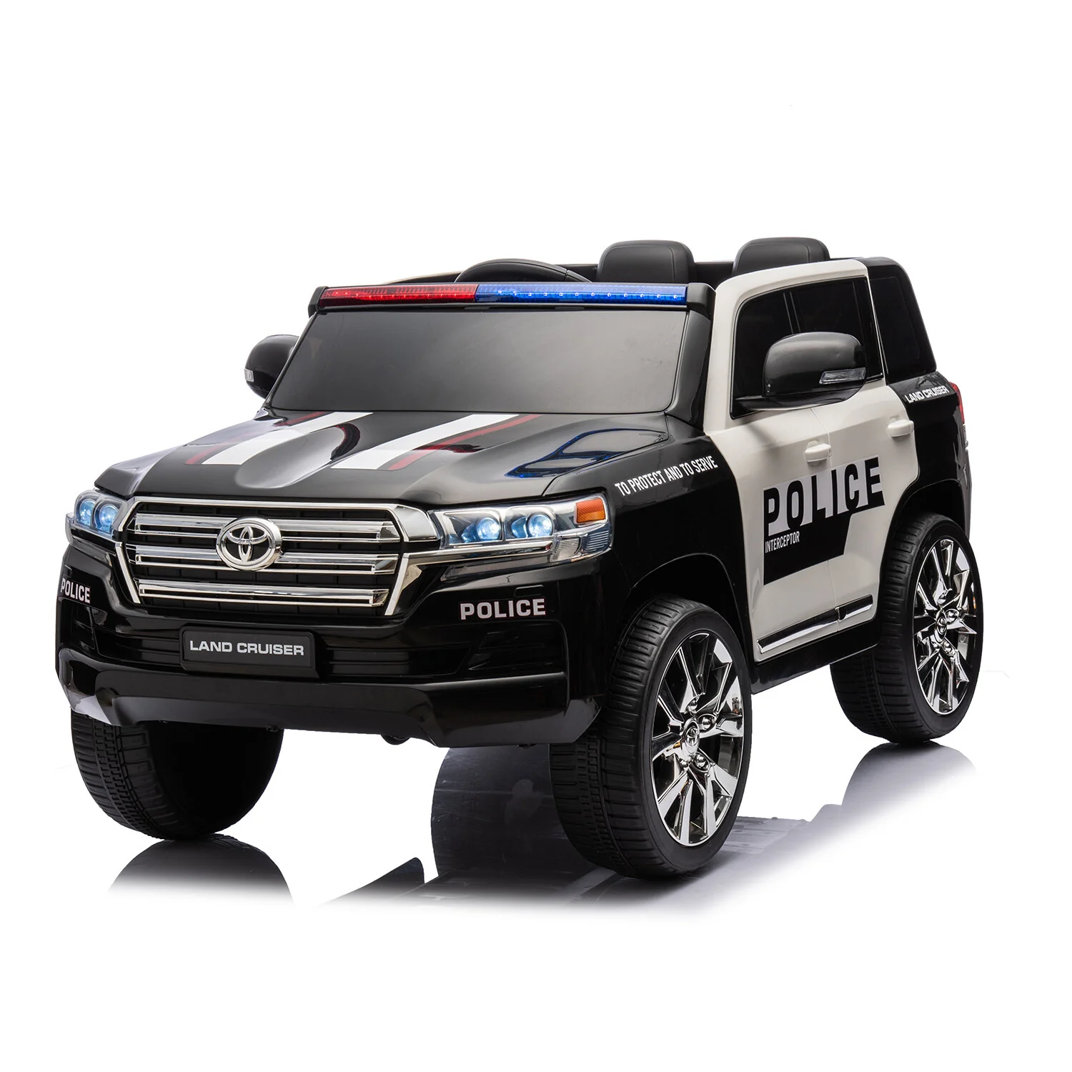 24V Electric Ride-On Police Car for Kids with Remote Control and Battery Powered - Image 11