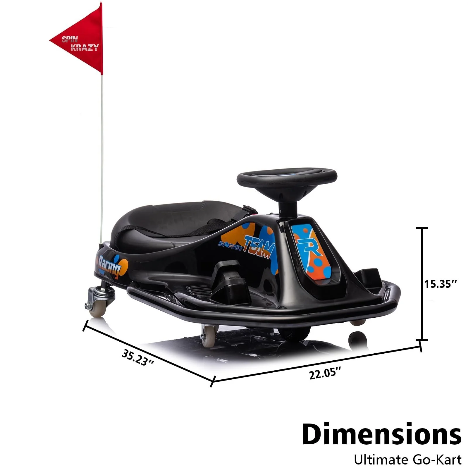 24V Battery-Powered Electric Drift Ride-On Go-Kart Toy for Kids - Image 14