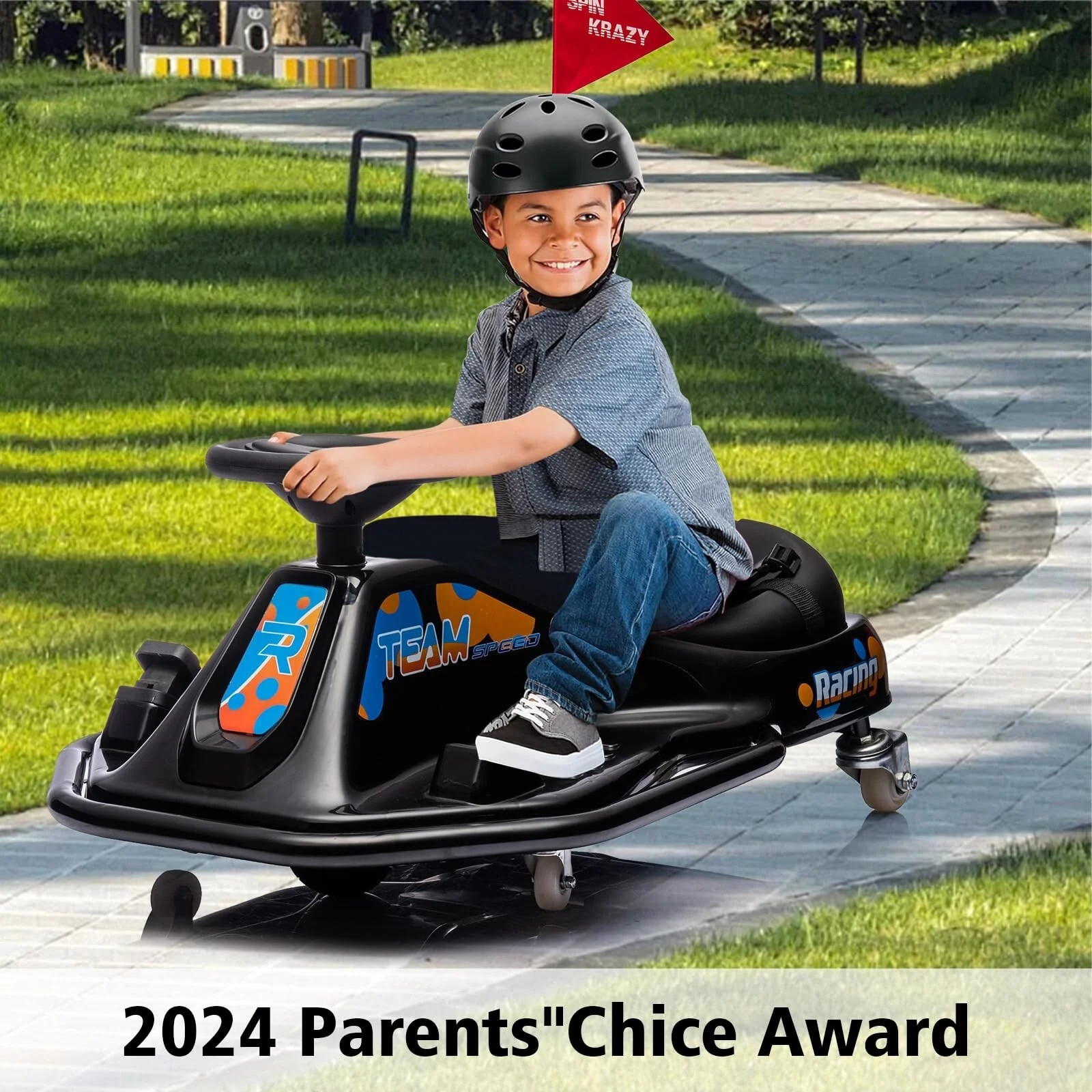 24V Battery-Powered Electric Drift Ride-On Go-Kart Toy for Kids - Image 8
