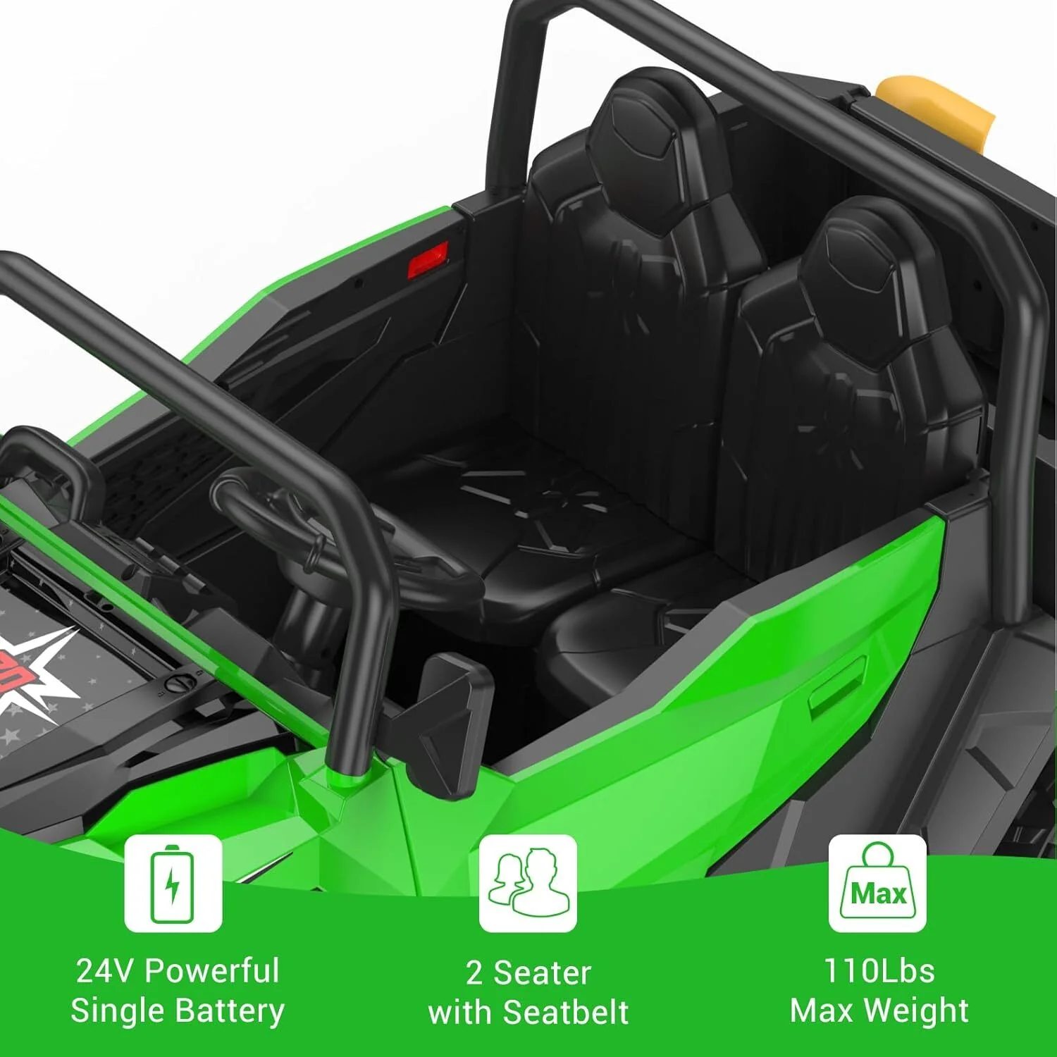 24V Ride-On Electric Dump Truck and Tractor Car with Dump Bed and Extra Shovel Attachment - Image 24