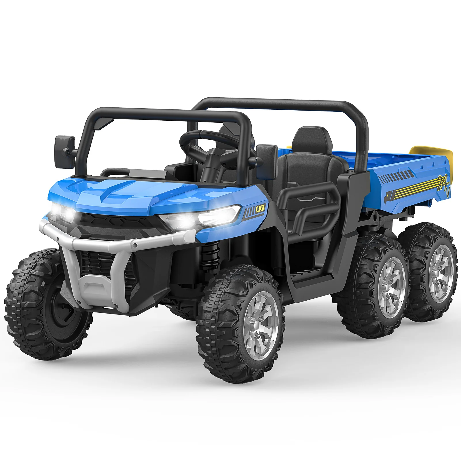 24V Electric Ride-On Dump Truck with Remote Control and Functional Dump Bed for Kids - Image 14