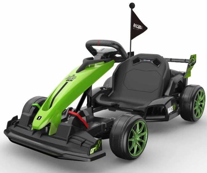 24V Ride-On Go Kart for Kids 6-12 Years, 7.5 MPH Fast with Drifting and Circling, Supports up to 135 lb