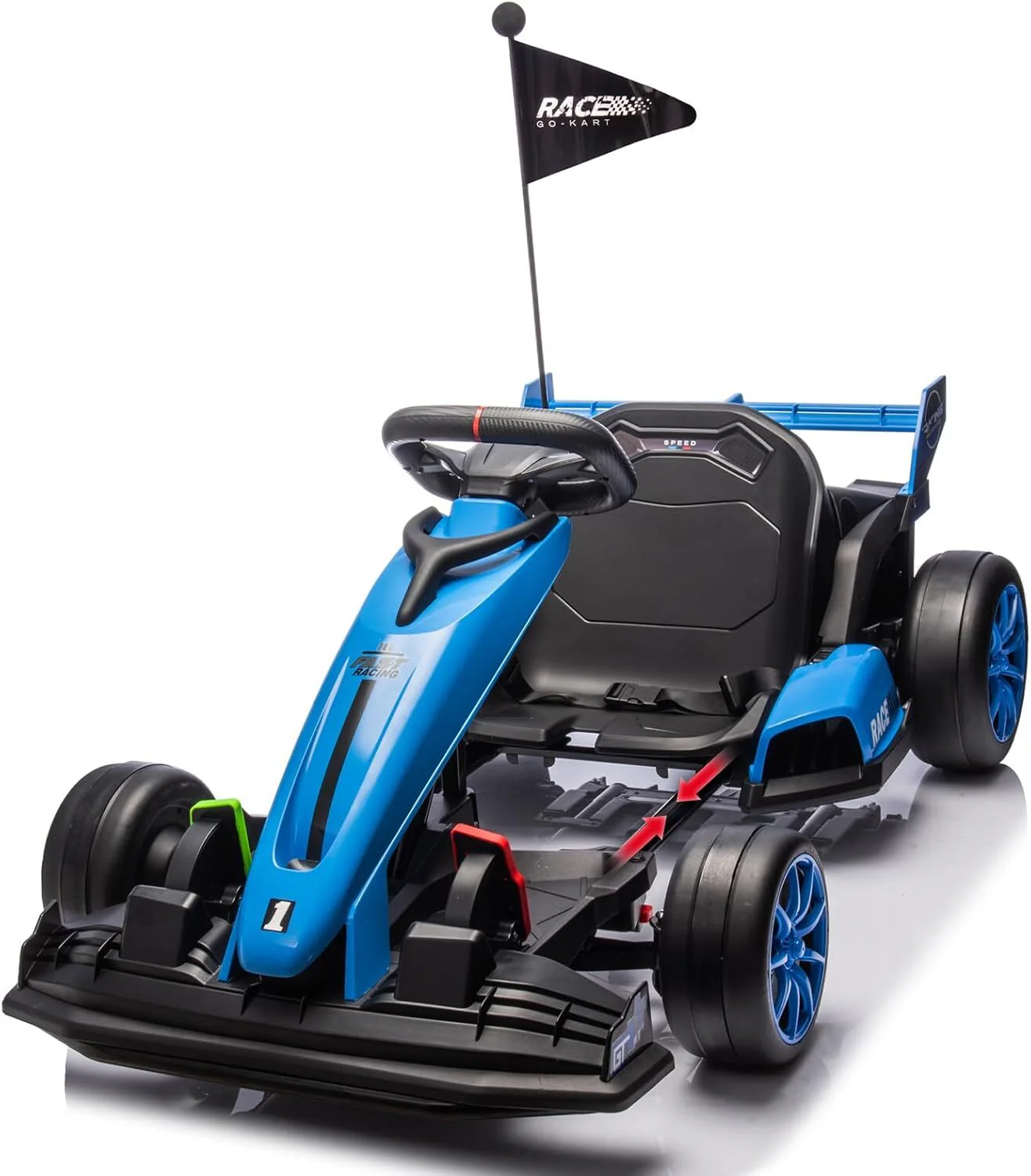 24V Ride-On Go Kart for Kids 6-12 Years, 7.5 MPH Fast with Drifting and Circling, Supports up to 135 lb - Image 3