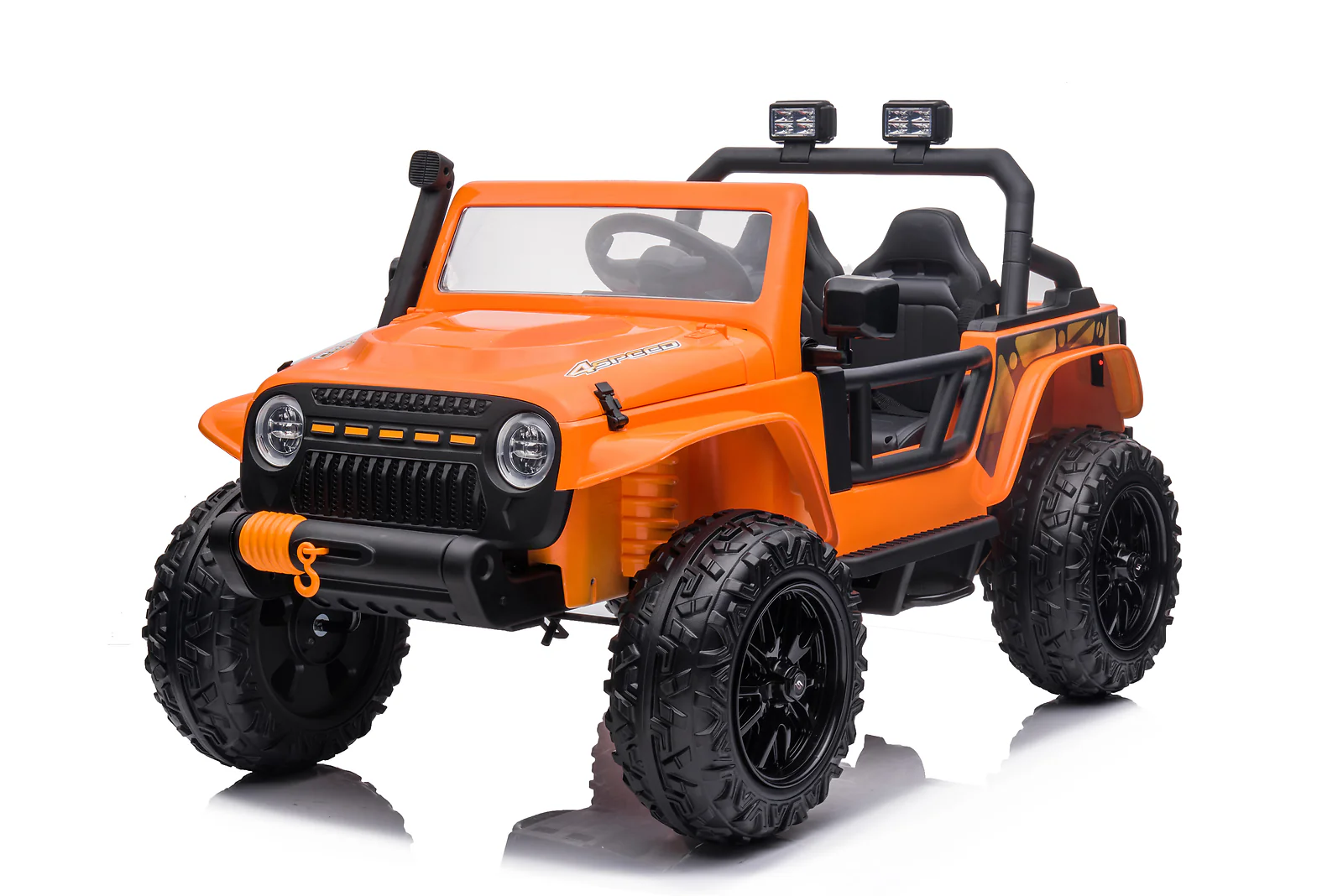 24V Battery-Powered Kids Ride-On Truck with 3 Speeds, Remote Control, and LED Lights - Image 12