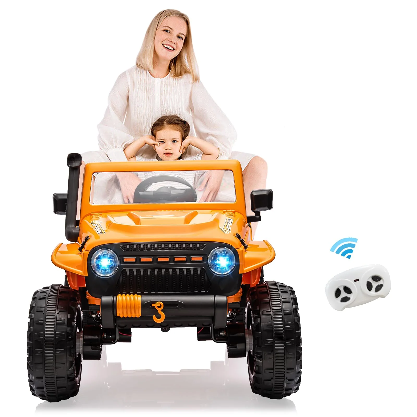 24V Battery-Powered Kids Ride-On Truck with 3 Speeds, Remote Control, and LED Lights - Image 19