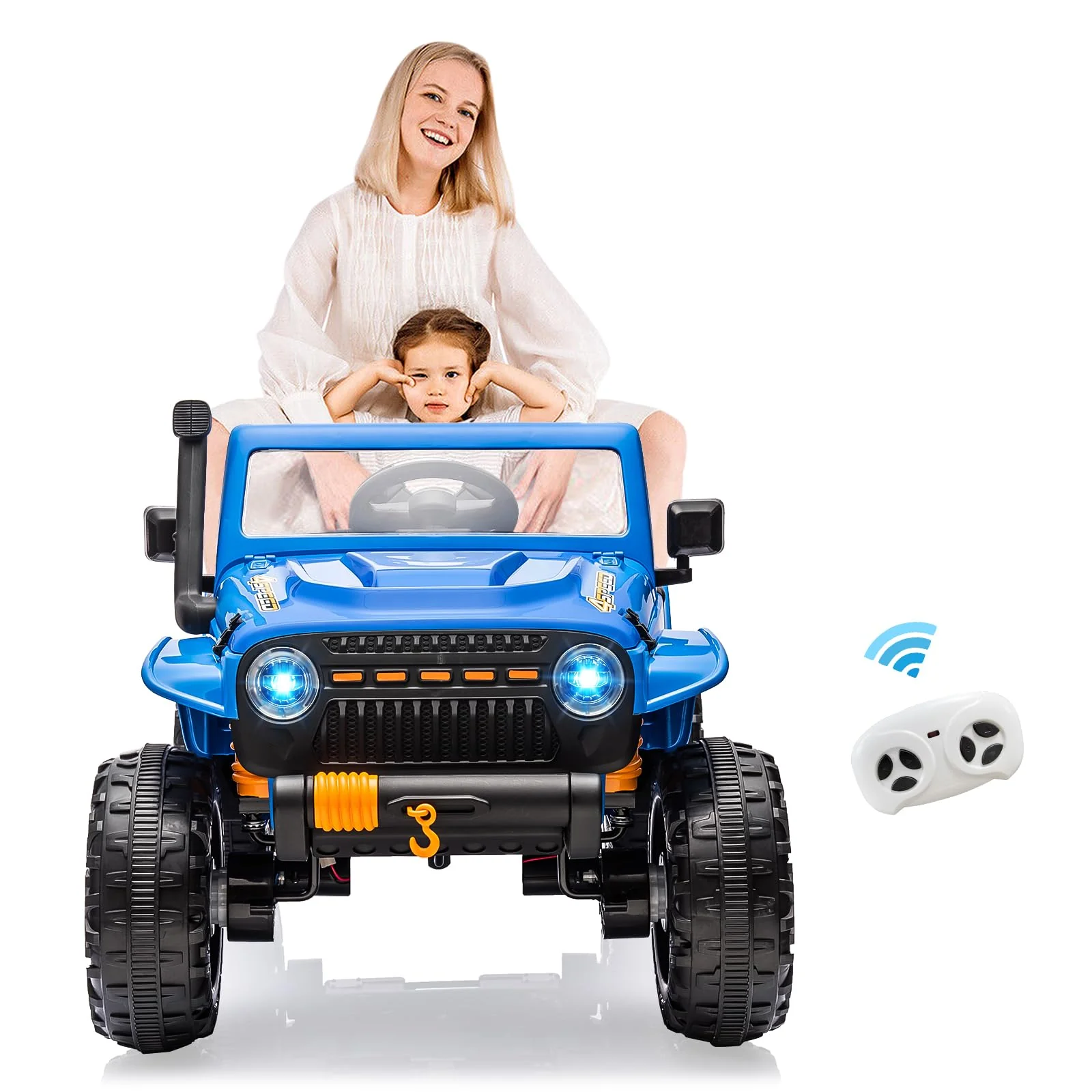 24V Battery-Powered Kids Ride-On Truck with 3 Speeds, Remote Control, and LED Lights - Image 20