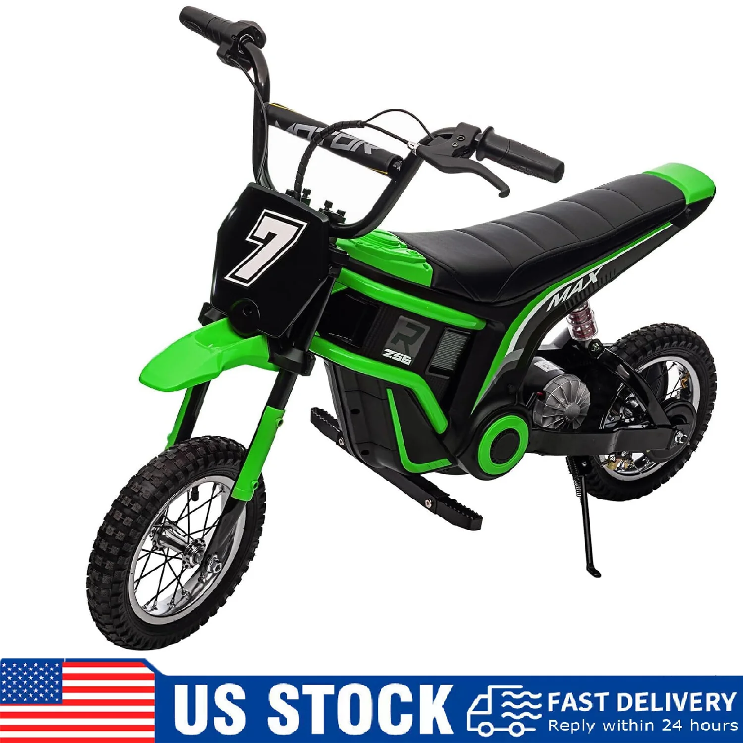24V Electric Ride-On Motocross Dirt Bike Off-Road Motorcycle Toy