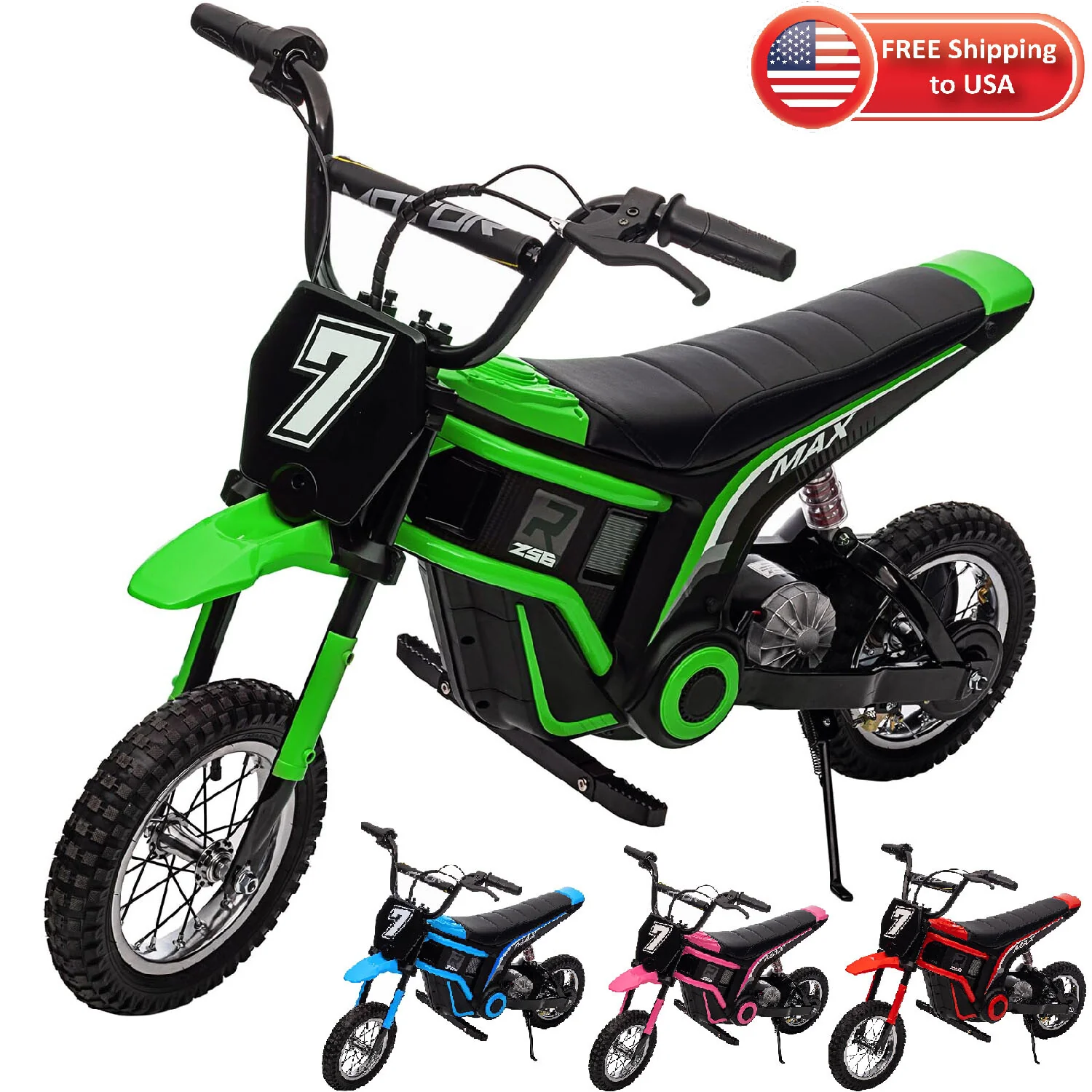 24V Ride-On Electric Dirt Bike for Kids – Off-Road Motocross Motorcycle - Image 3