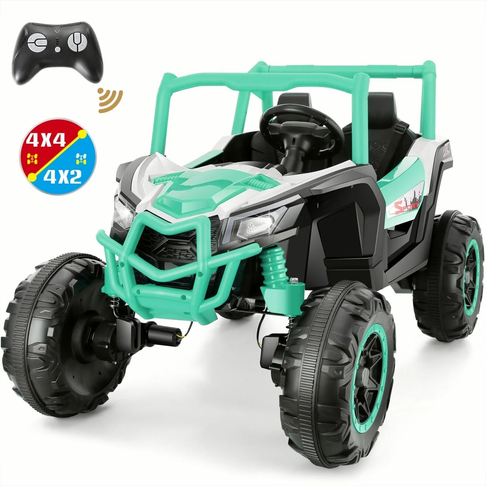 24V XXL 2-Seater Off-Road UTV Ride-On Truck for Kids with Remote Control - Image 13
