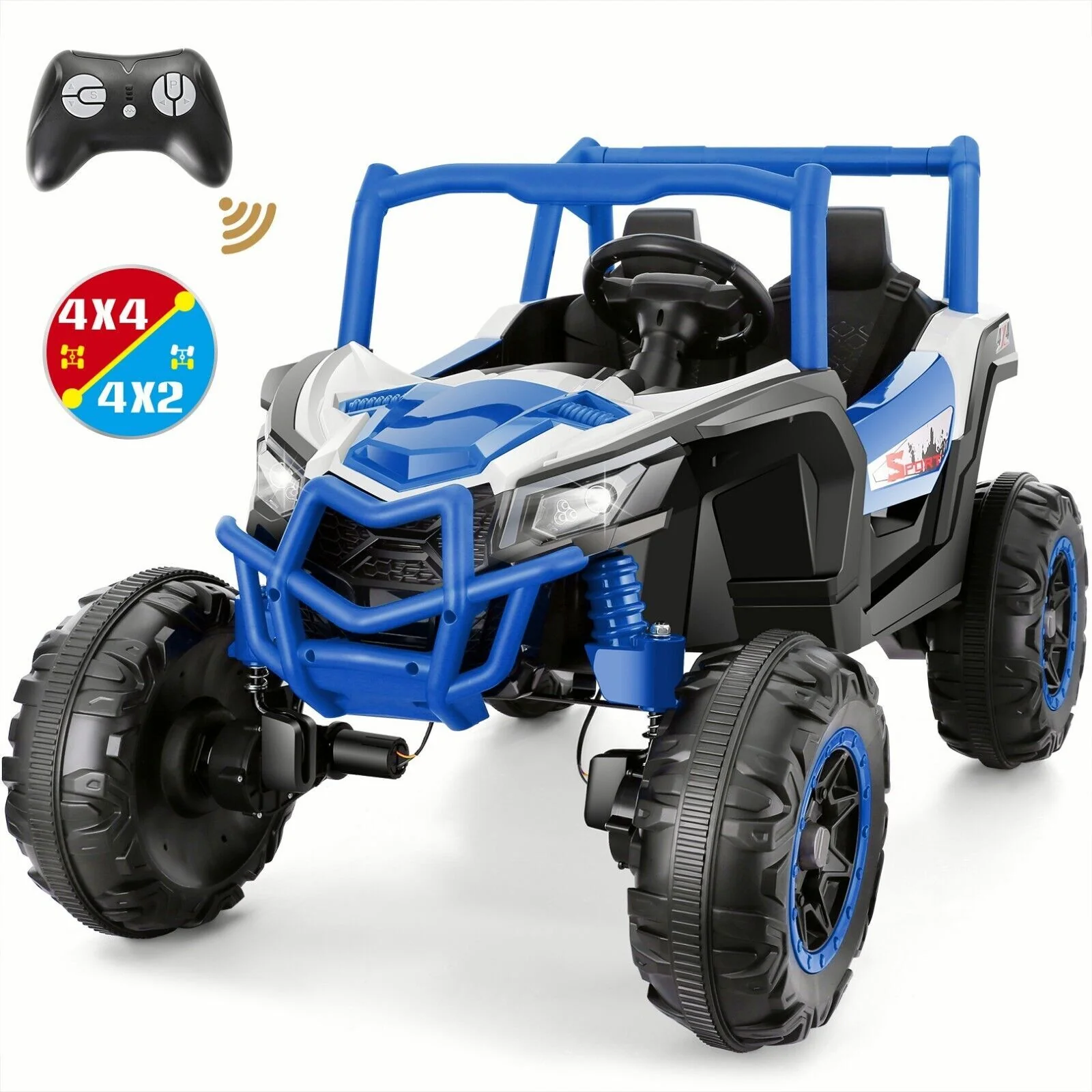 24V XXL 2-Seater Off-Road UTV Ride-On Truck for Kids with Remote Control - Image 9