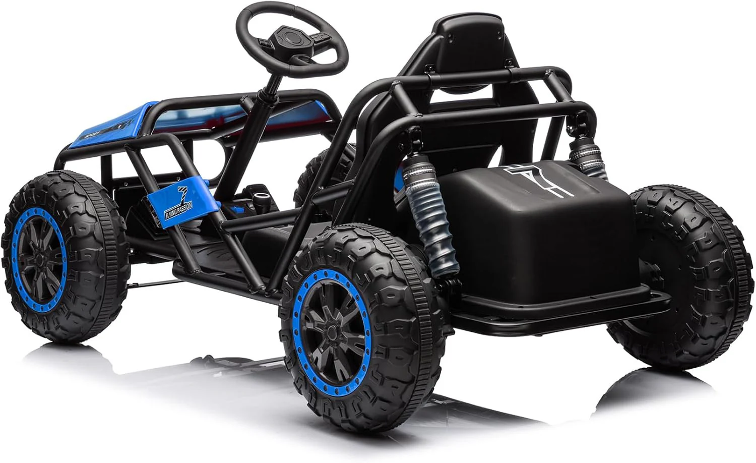 24V Electric 2WD Off-Road Dune Buggy Ride-On Toy for Kids 6+ with Metal Frame - Image 4