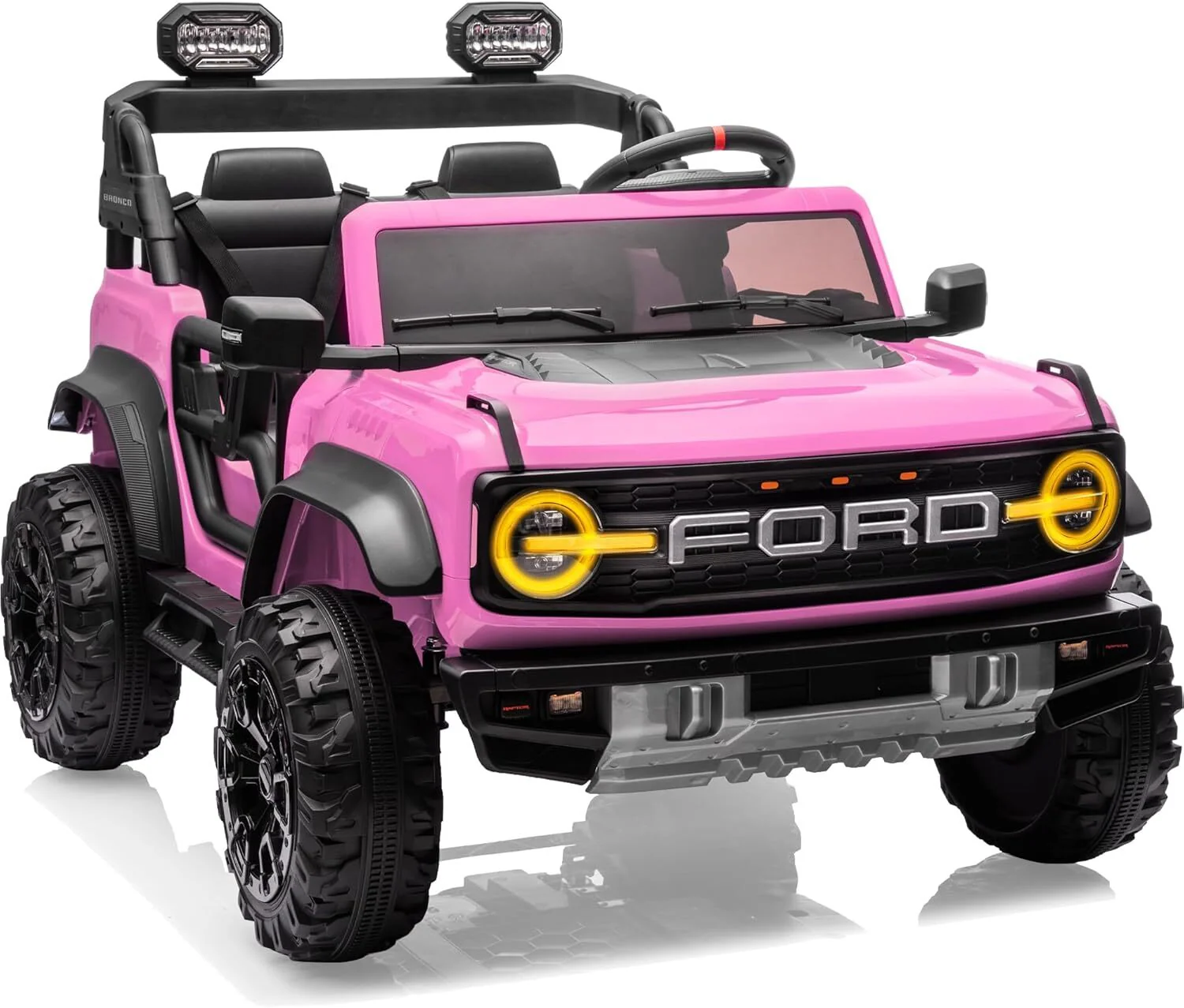 24V Electric 2-Seater Ride-On Car for Older Kids Licensed Ford Bronco Raptor Toy - Image 10
