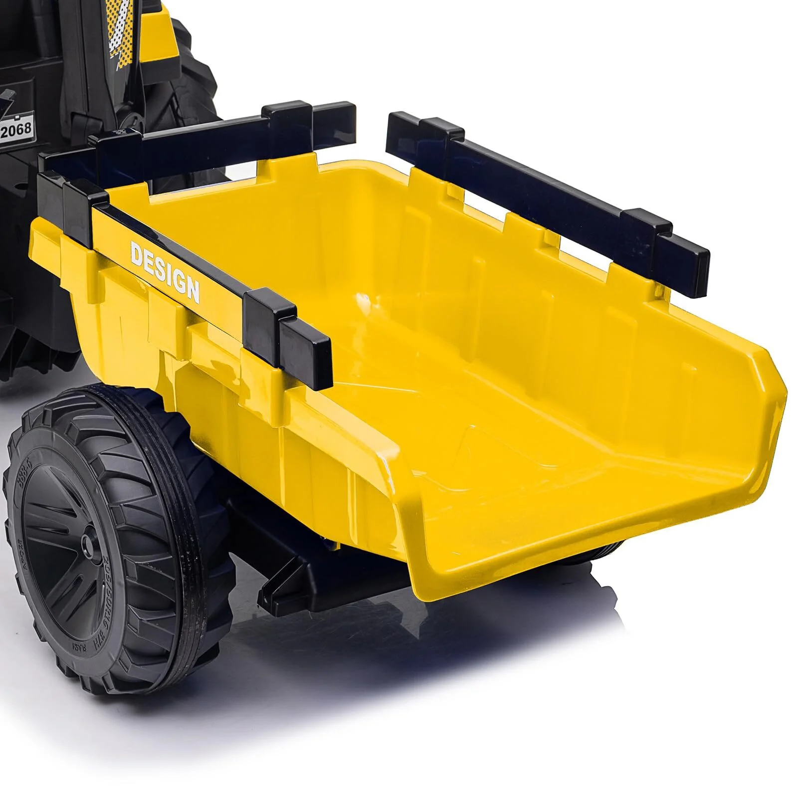 24V Electric Ride-On Tractor with Trailer and EVA Tires for Kids - Image 9