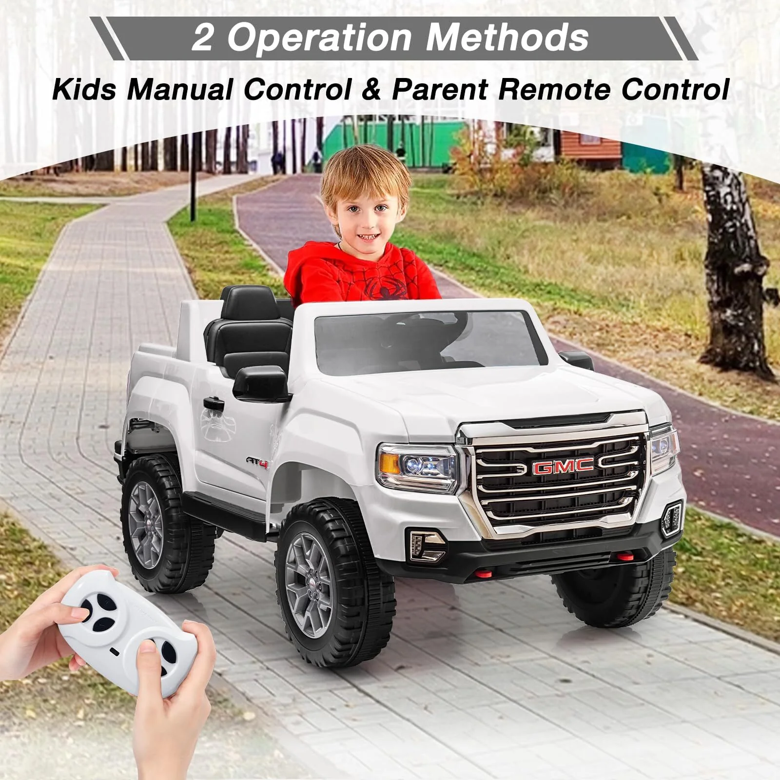 24V Ride-On Truck Car for Kids with Power Wheels, Remote Control, and LED Lights - Image 4