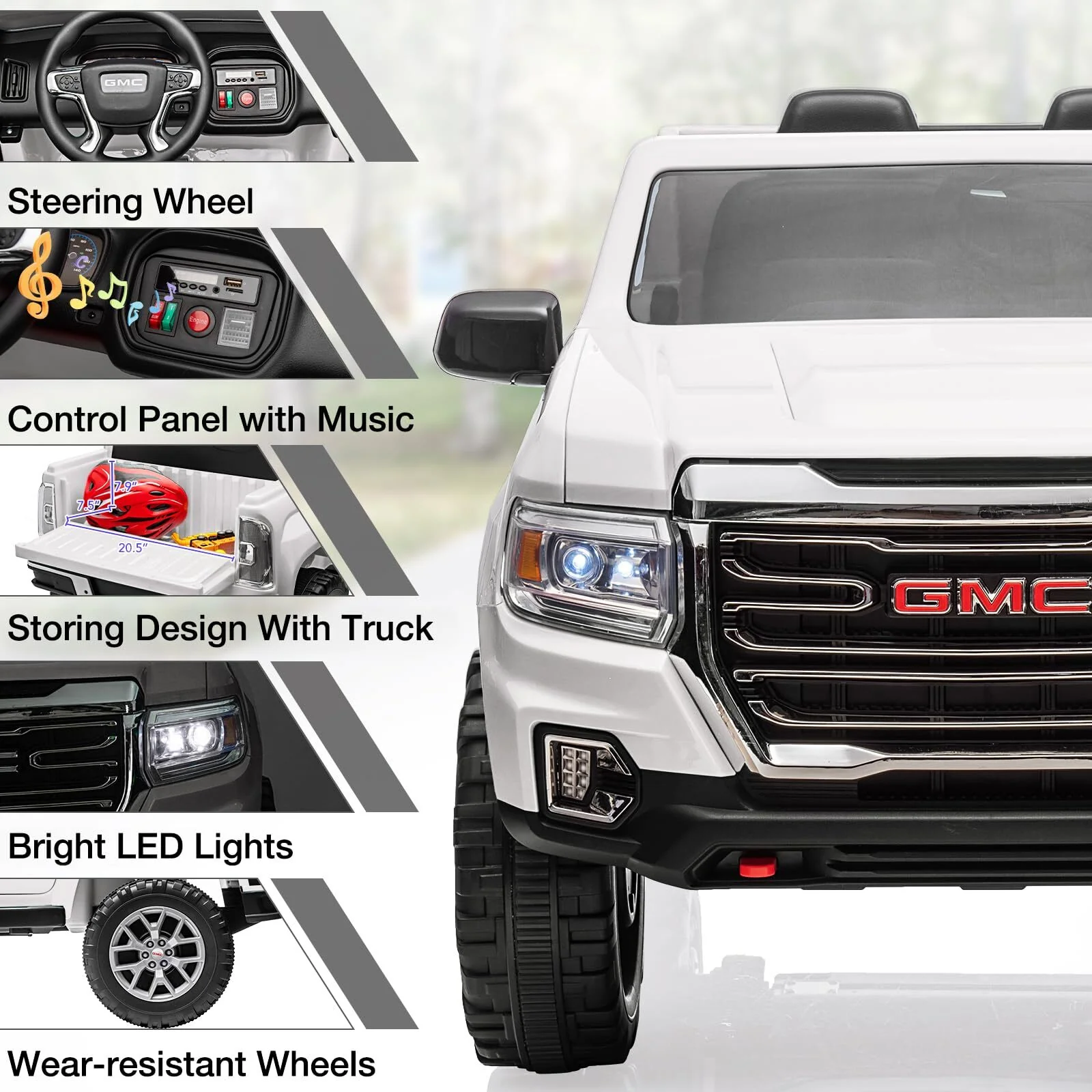 24V Ride-On Truck Car for Kids with Power Wheels, Remote Control, and LED Lights - Image 5