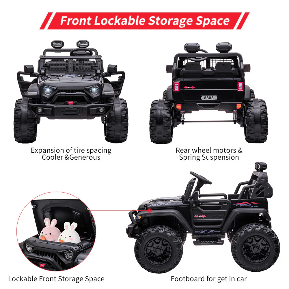 24V Electric Ride-On Truck Car with Parent Remote Control for Kids - Image 9