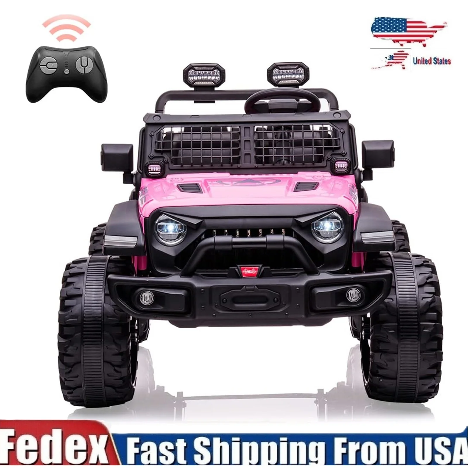 24V Electric Ride-On Truck Car for Kids with Parent Remote Control