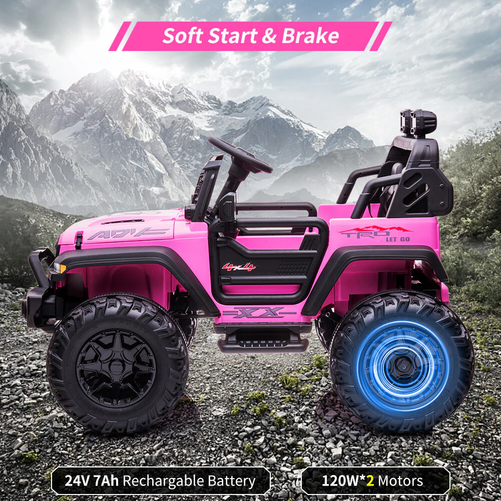 24V Electric Ride-On Truck Car for Kids with Parent Remote Control - Image 8