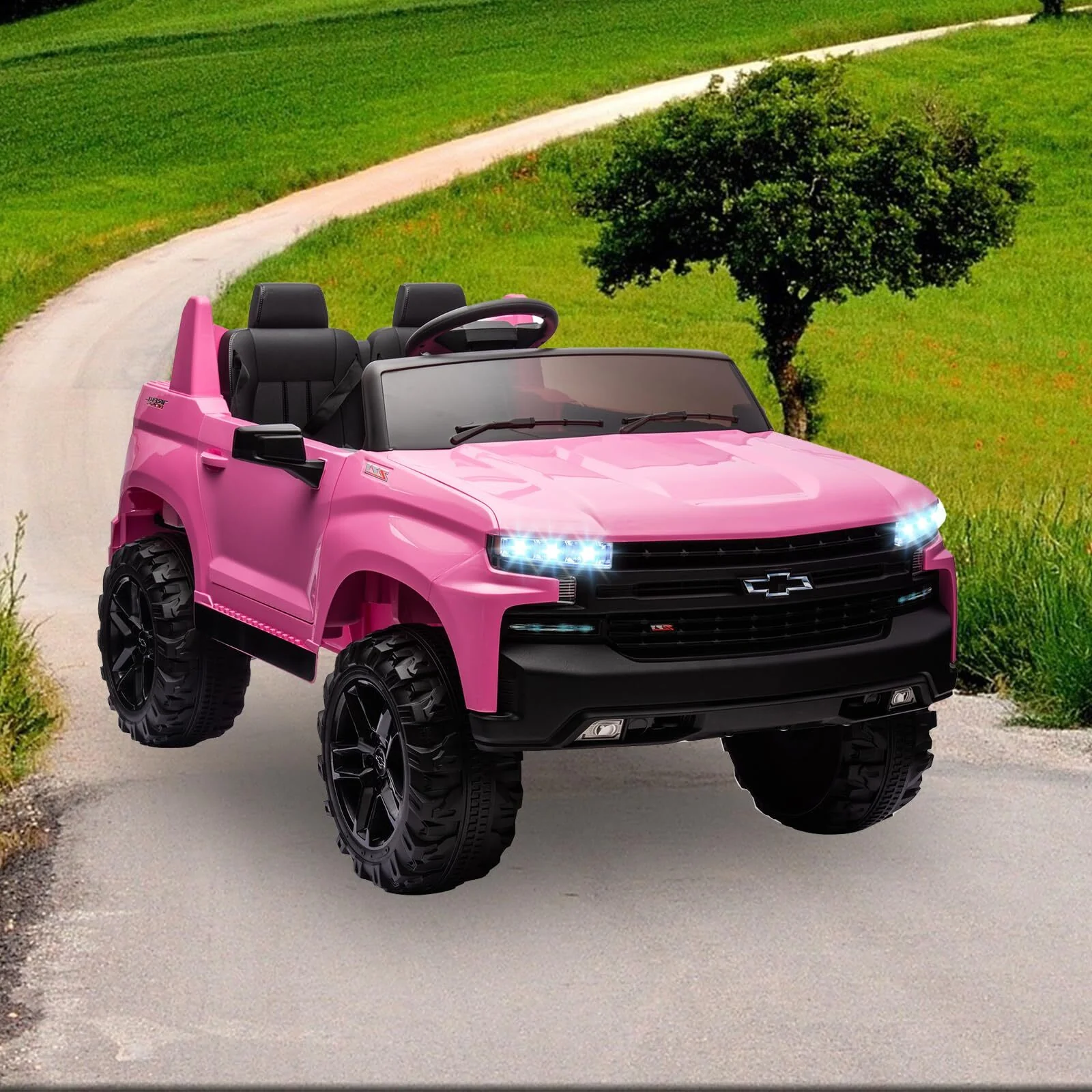 24V 2-Seater Electric Ride-On Truck for Kids Chevrolet Style - Image 10